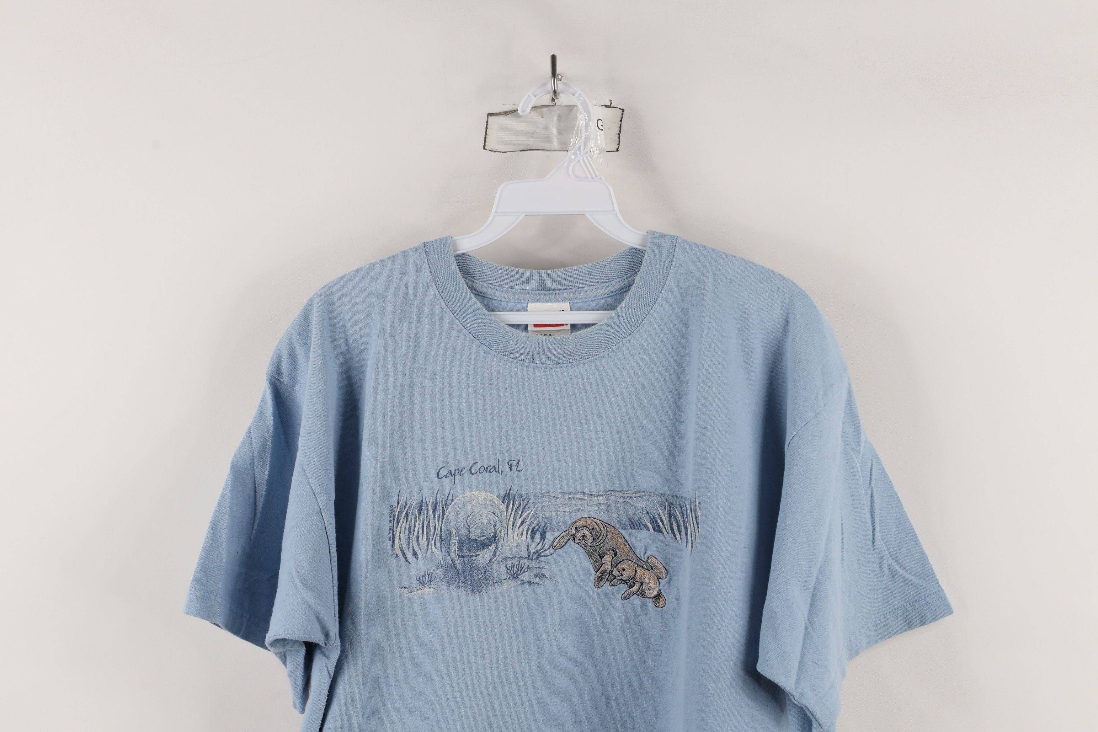 Vintage Vintage 90s Streetwear Manatee Sea Lion Florida T-Shirt Size US L / EU 52-54 / 3 - 2 Thumbnail