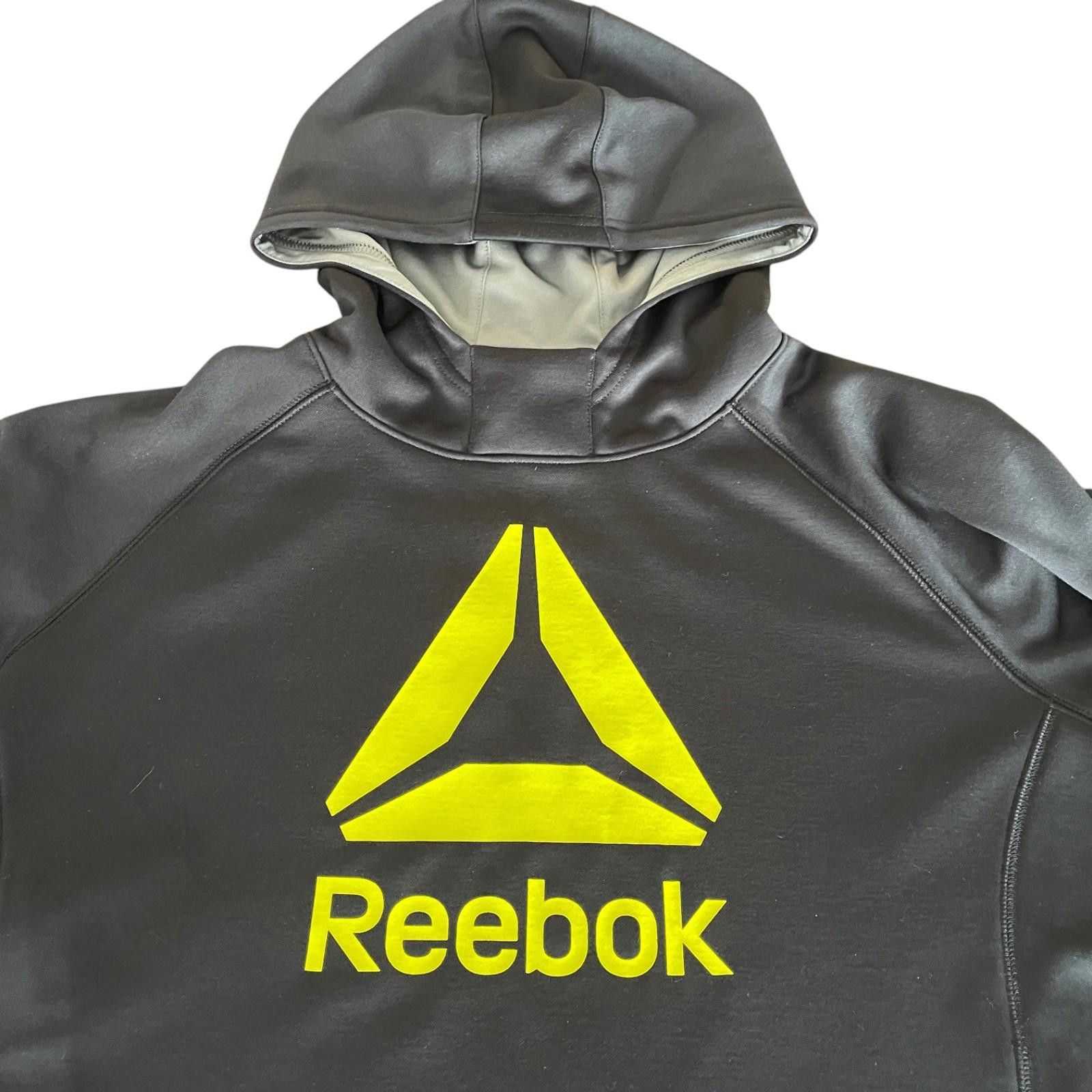 Reebok Reebok PlayWarm Hoodie Men’s XL Black Neon Green Sweatshirt Size US XL / EU 56 / 4 - 2 Thumbnail