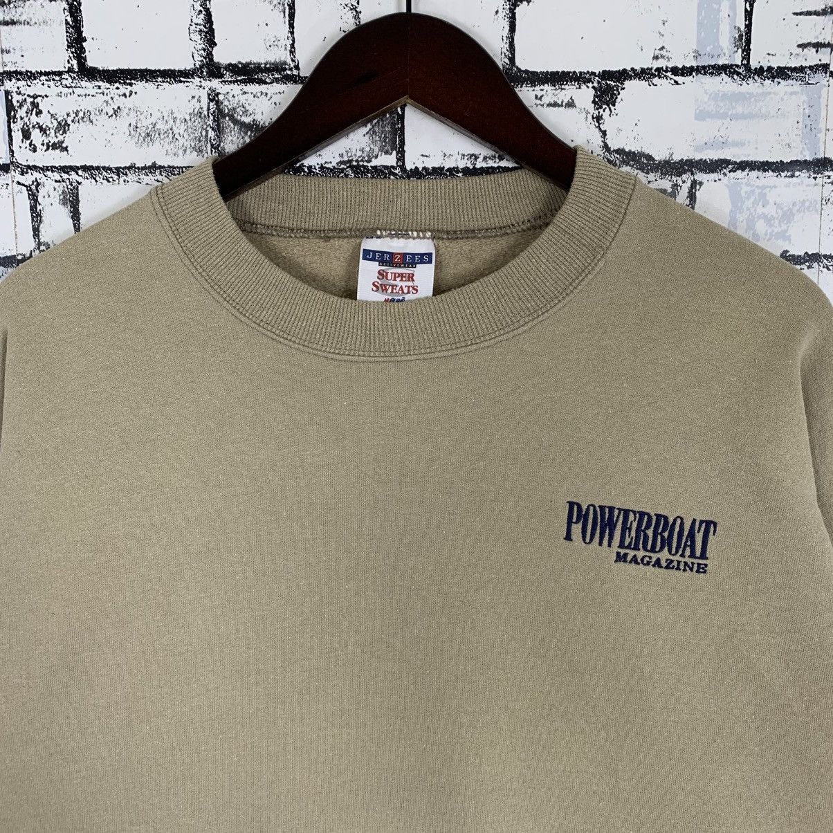 Designer × Jerzees × Vintage Vintage Jerzees Power Boat Magazine Sweatshirt Size US L / EU 52-54 / 3 - 2 Thumbnail