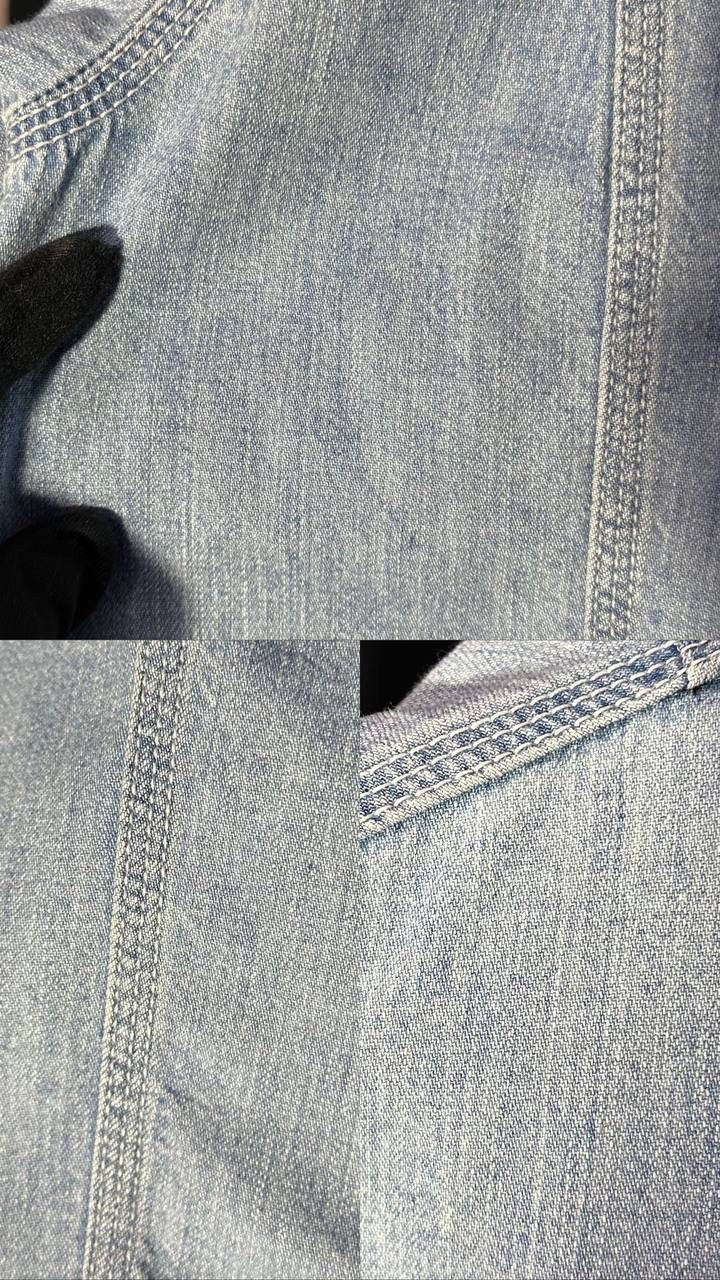 Designer DIESEL vintage jeans shirt buttons Denim made in Italy Size US M / EU 48-50 / 2 - 8 Thumbnail