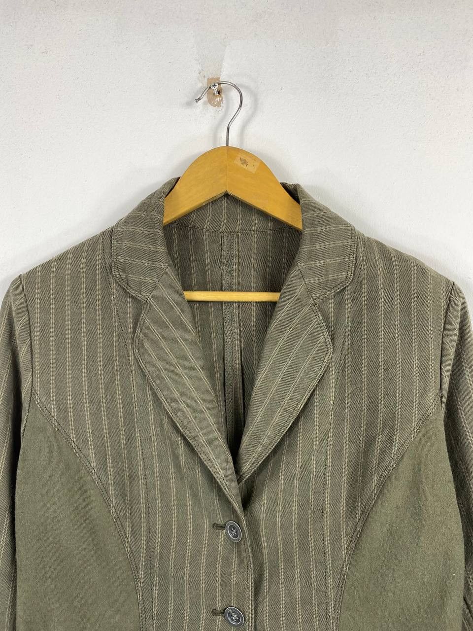 Hiroko Koshino Homme × Japanese Brand hiroko koshino japanese brand striped jacket nice design Size M / US 6-8 / IT 42-44 - 3 Thumbnail