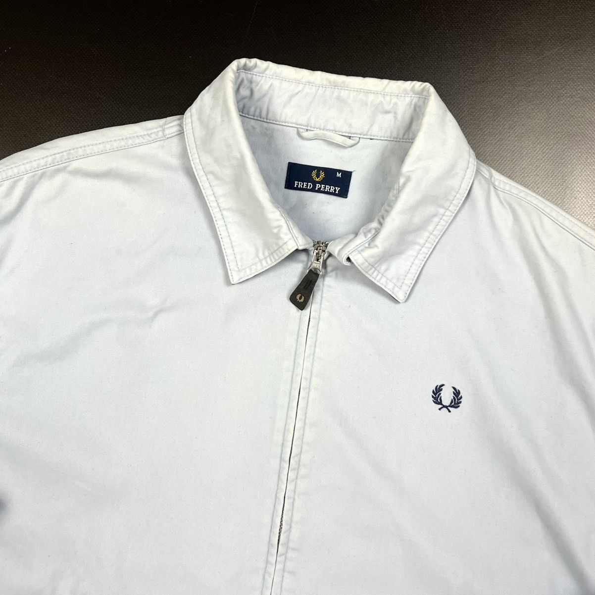 Fred Perry × Vintage Vintage Fred Perry Blue y2k Zip Overshirt Jacket Size M Size US M / EU 48-50 / 2 - 6 Thumbnail