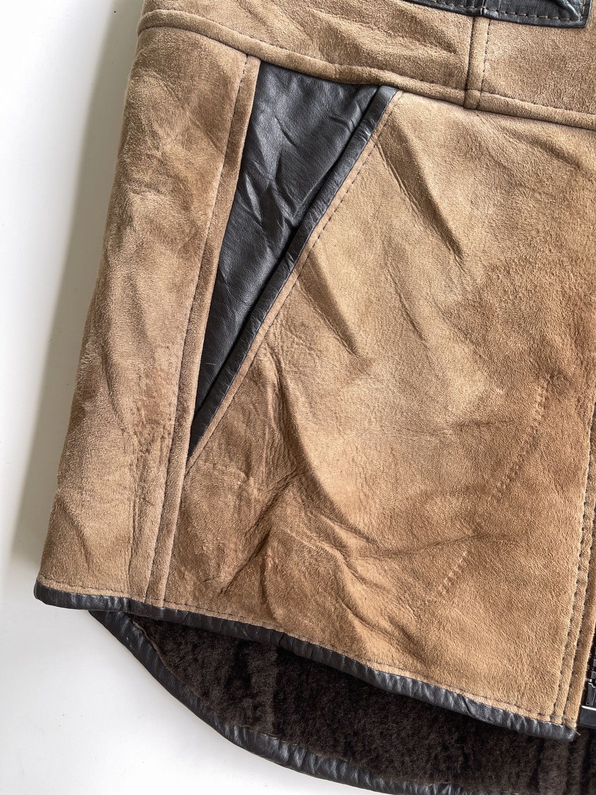 Vintage Vintage Sheepskin Shearling Suede Leather Vest Size US S / EU 44-46 / 1 - 7 Thumbnail