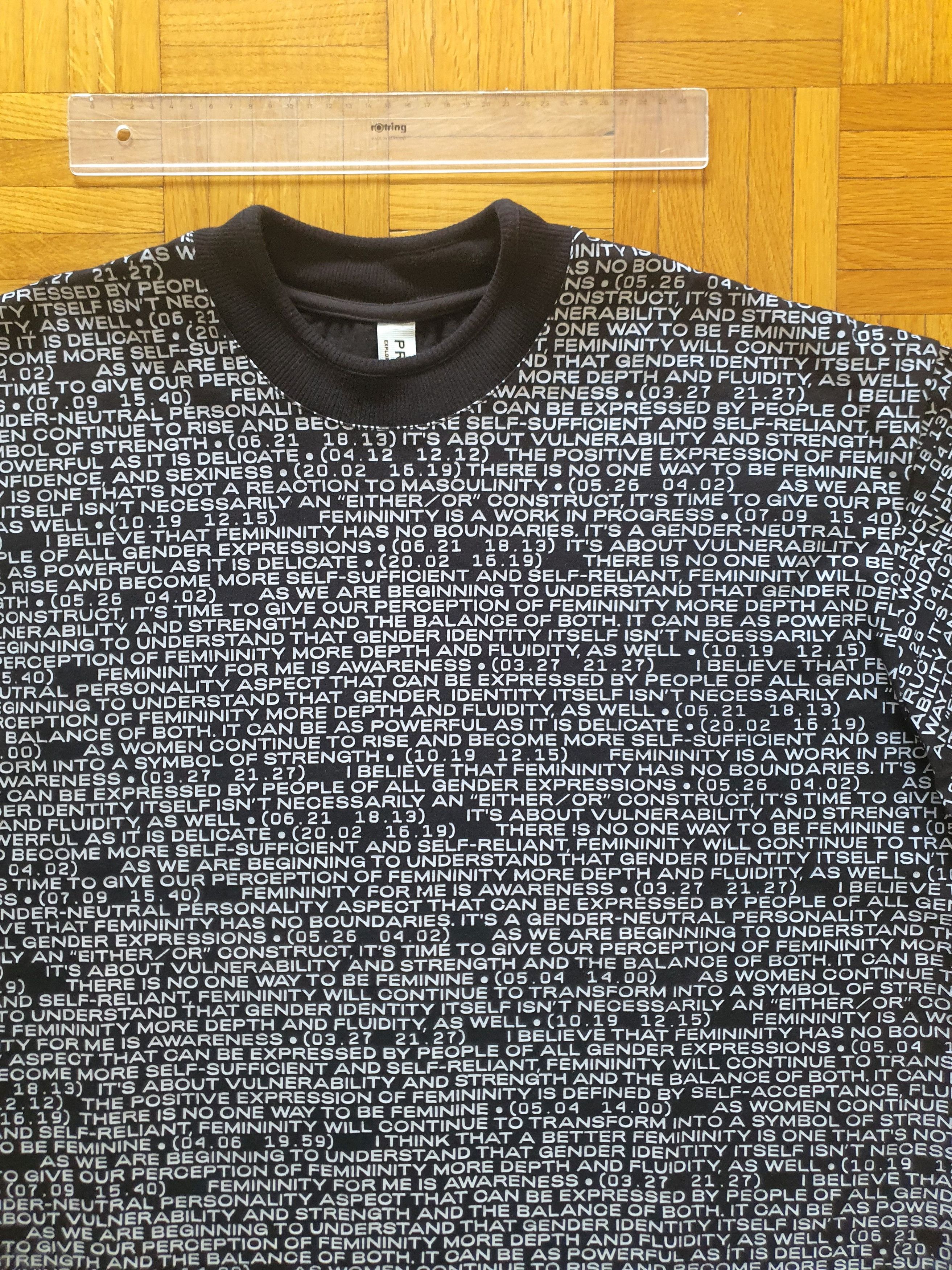 Other PRFCT NMBR - Women's Graphic Oversized Top/Shirt/Sweater Size M / US 6-8 / IT 42-44 - 3 Thumbnail