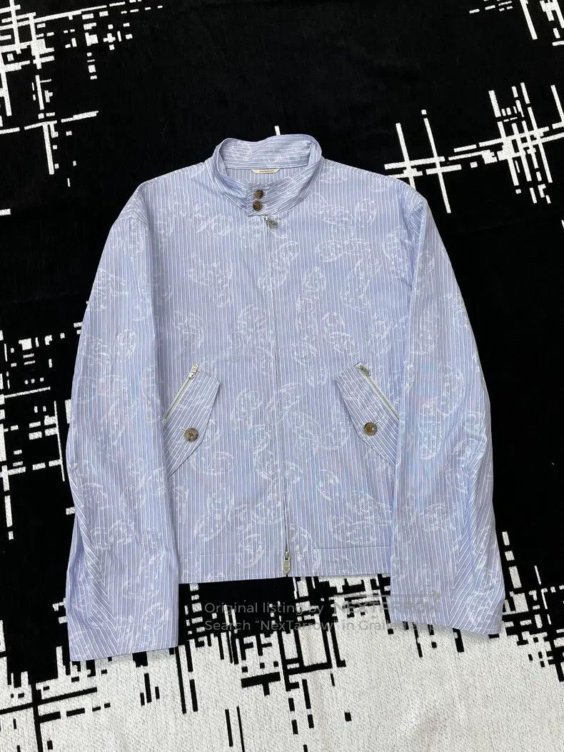 Hermes Hermes Blue Men's Pig Nose Printed Jacket Size US M / EU 48-50 / 2 - 1 Thumbnail