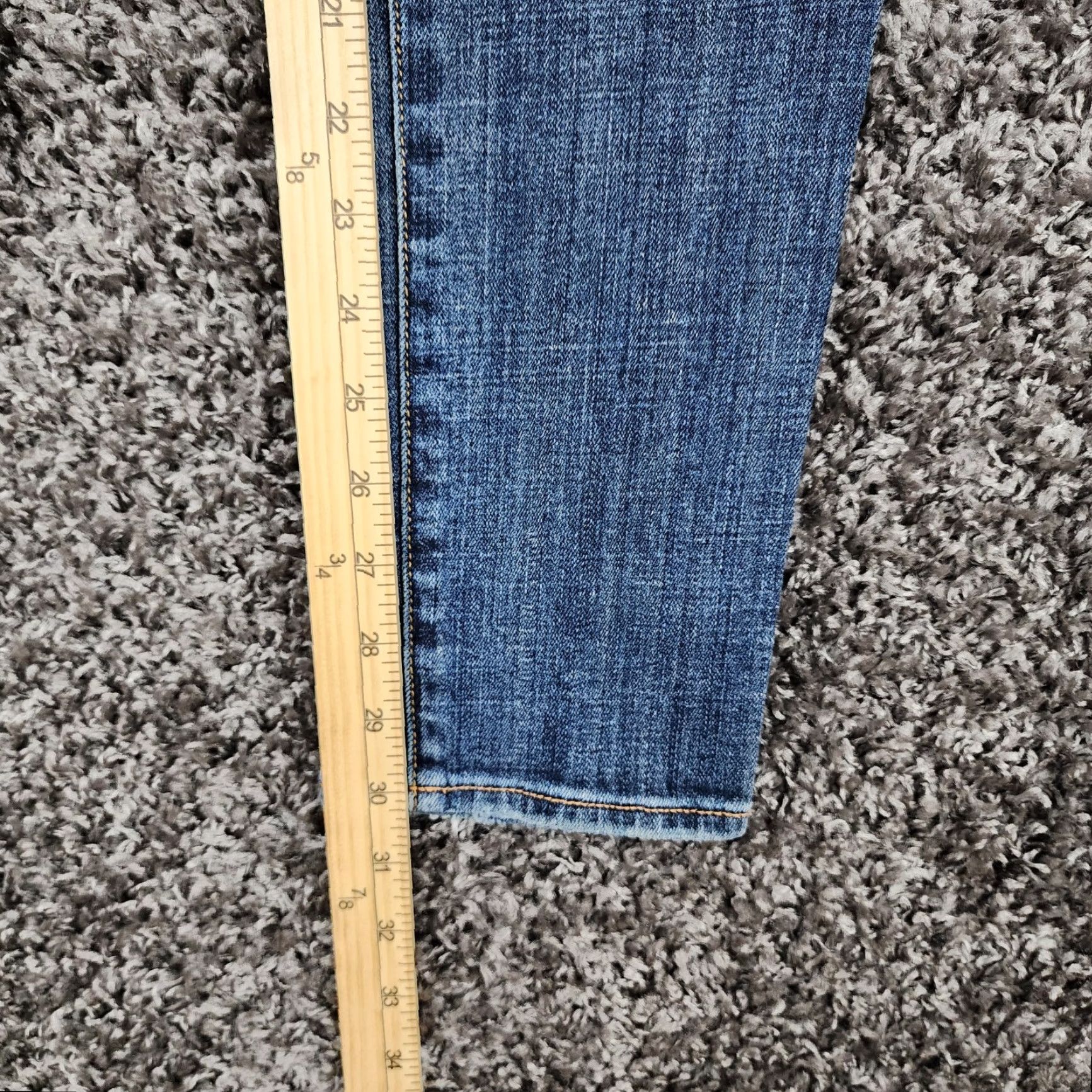 American Eagle Outfitters American Eagle Jeans Womens Stretch Skinny Blue Size 4 Size 27" / US 4 / IT 40 - 5 Thumbnail