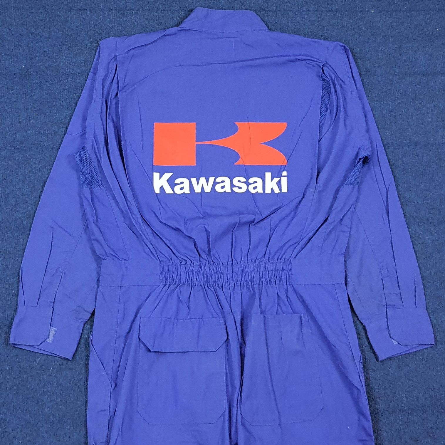Japanese Brand Vintage Kawasaki Japan Motors Workwear Coverall C308N23 Size US M / EU 48-50 / 2 - 1 Thumbnail
