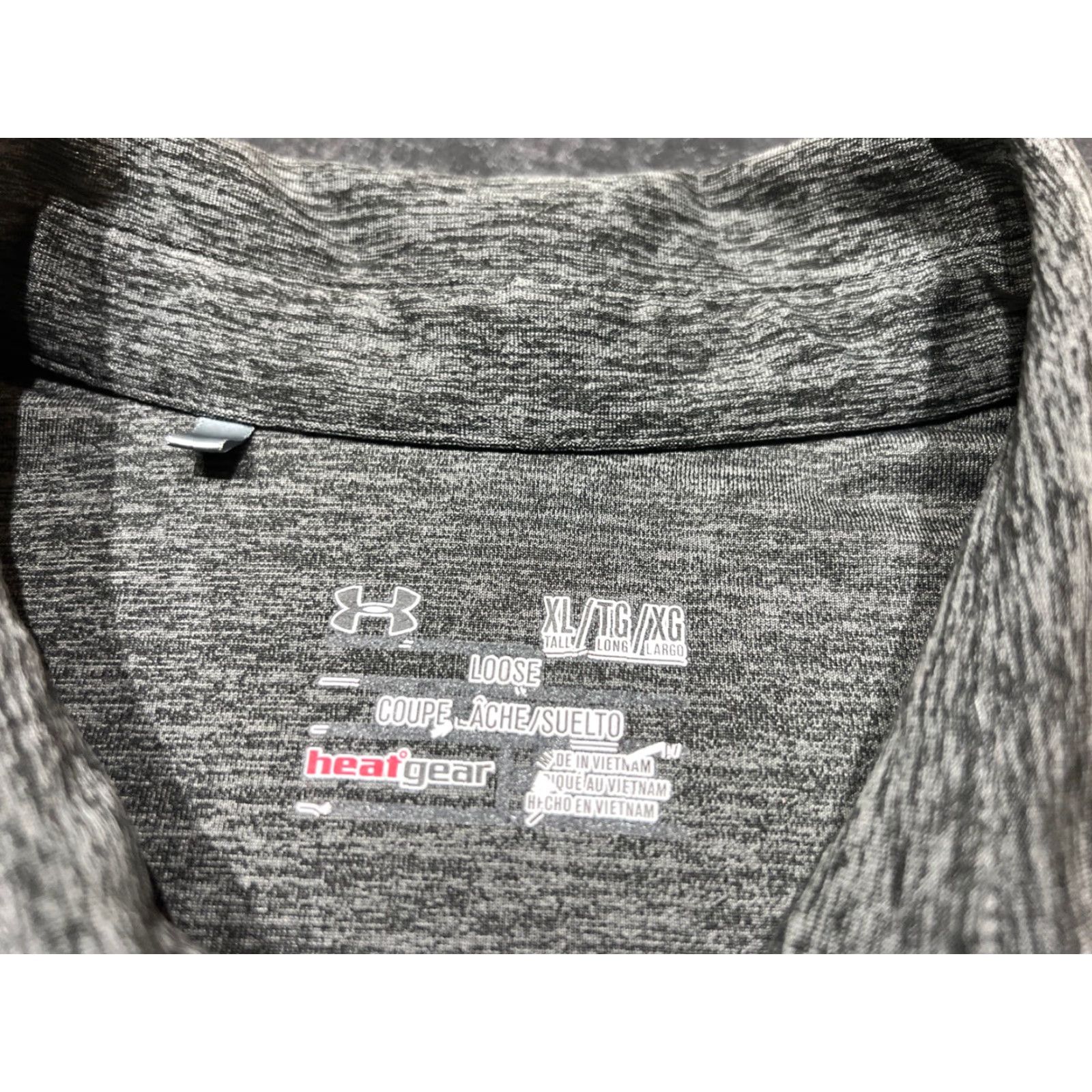 Under Armour VINTAGE Under Armour Polo Shirt Men XL Heather Gray Flag Polo XL Gray Flag Mens Size US XL / EU 56 / 4 - 4 Thumbnail