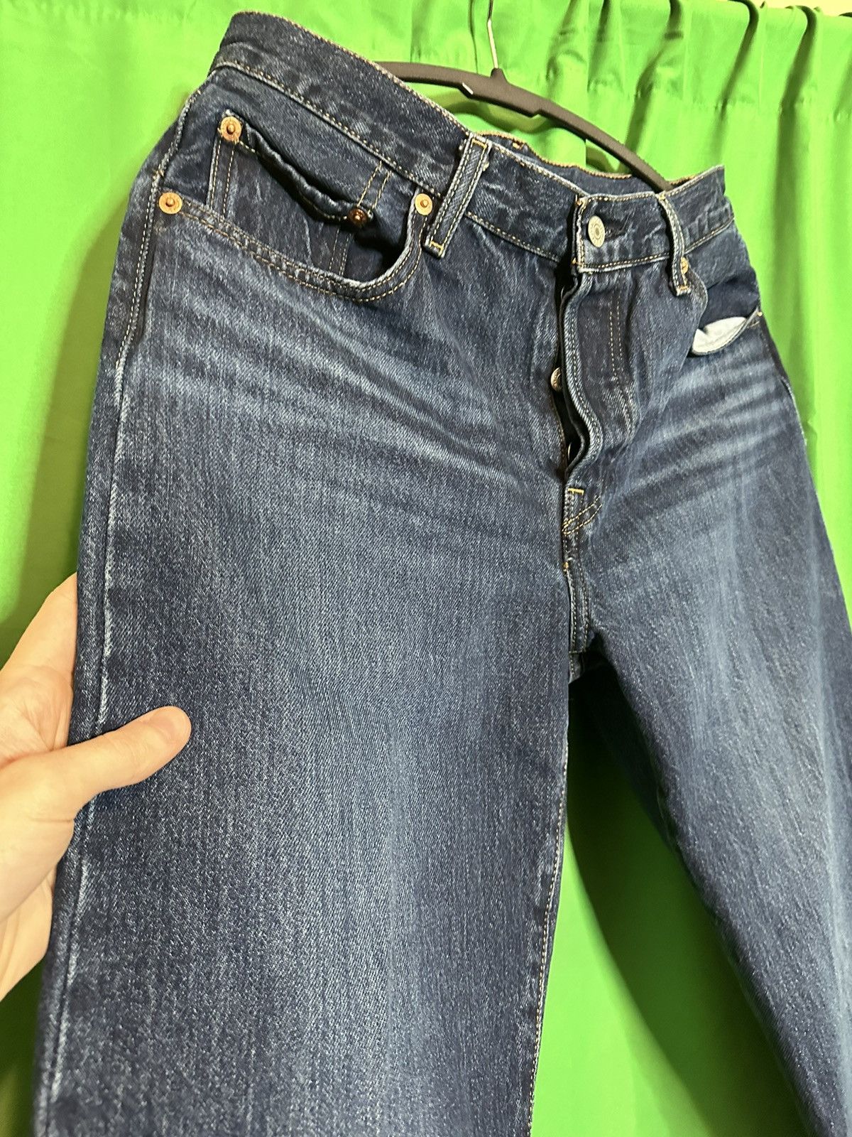 Levi's Big E 501 90s premium denim indigo whiskered jeans Size US 28 / EU 44 - 6 Thumbnail