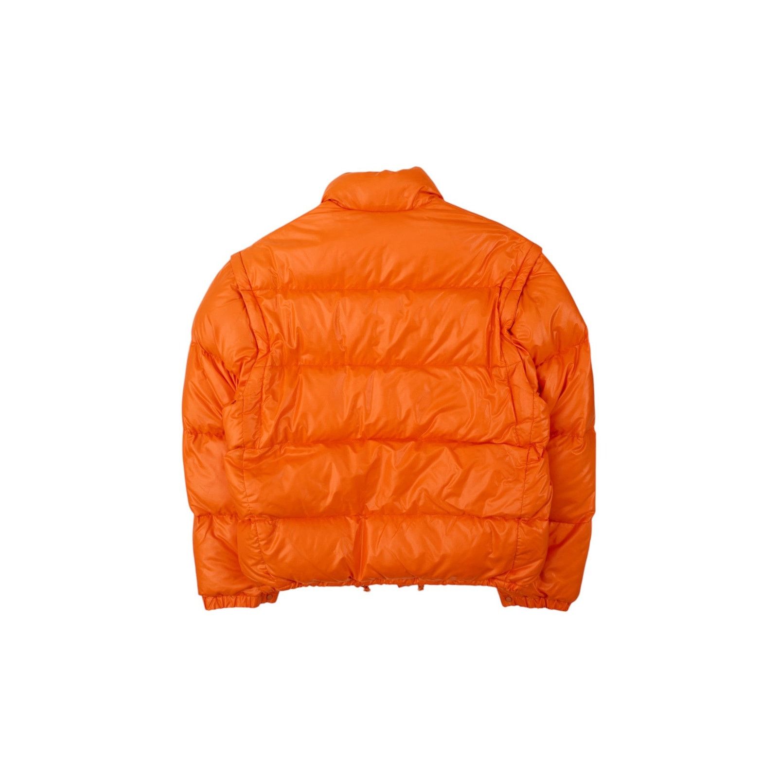 Moncler Orange Removable Sleeves Down Jacket Size US L / EU 52-54 / 3 - 2 Thumbnail