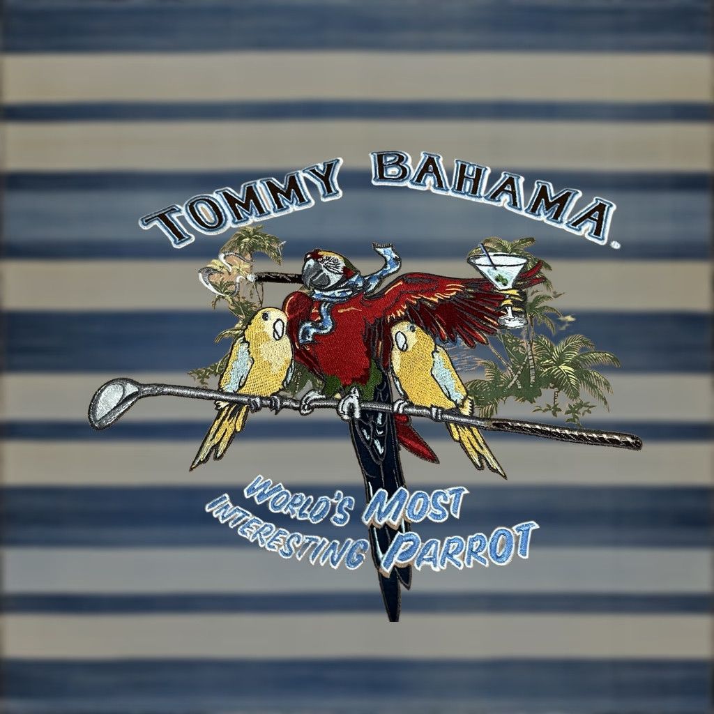 Tommy Bahama Tommy Bahama Silk Embroidered Shirt Parrot Golf Martini Mens Large Size US L / EU 52-54 / 3 - 1 Thumbnail