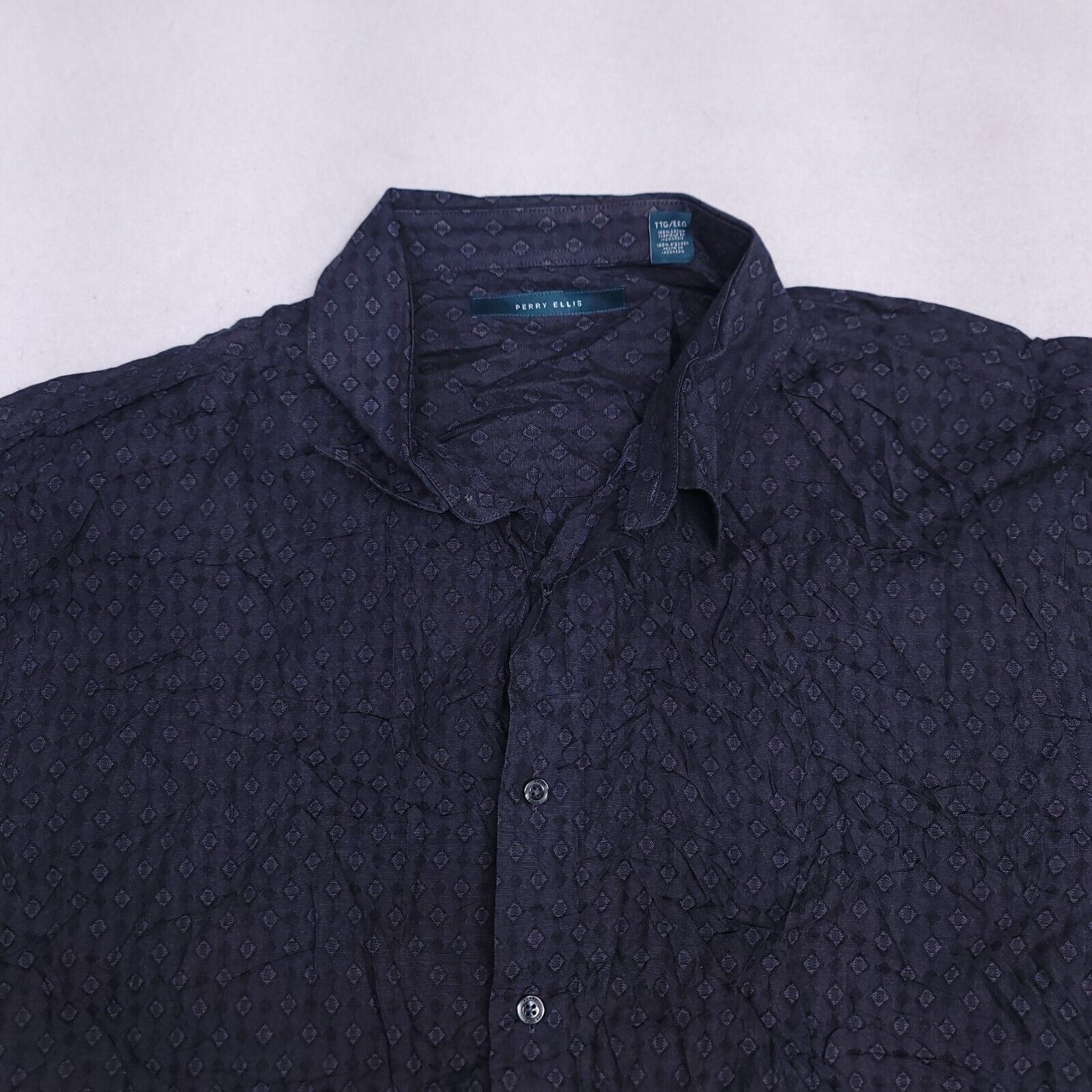 Perry Ellis Perry Ellis Button Up Long Sleeve Shirt Mens Size 2XL Gray Size US XXL / EU 58 / 5 - 1 Thumbnail