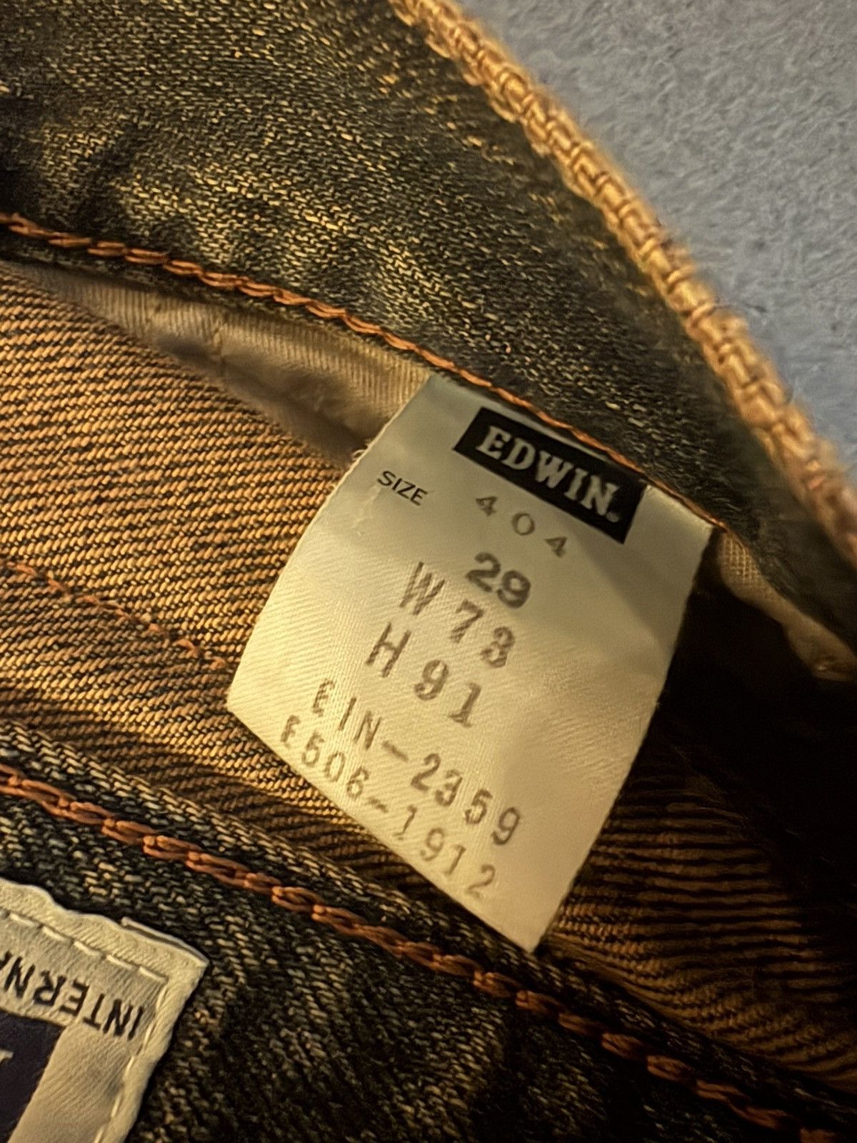 Edwin Vintage Japanese - Selvedge Denim - Mud Wash Size US 31 - 5 Thumbnail