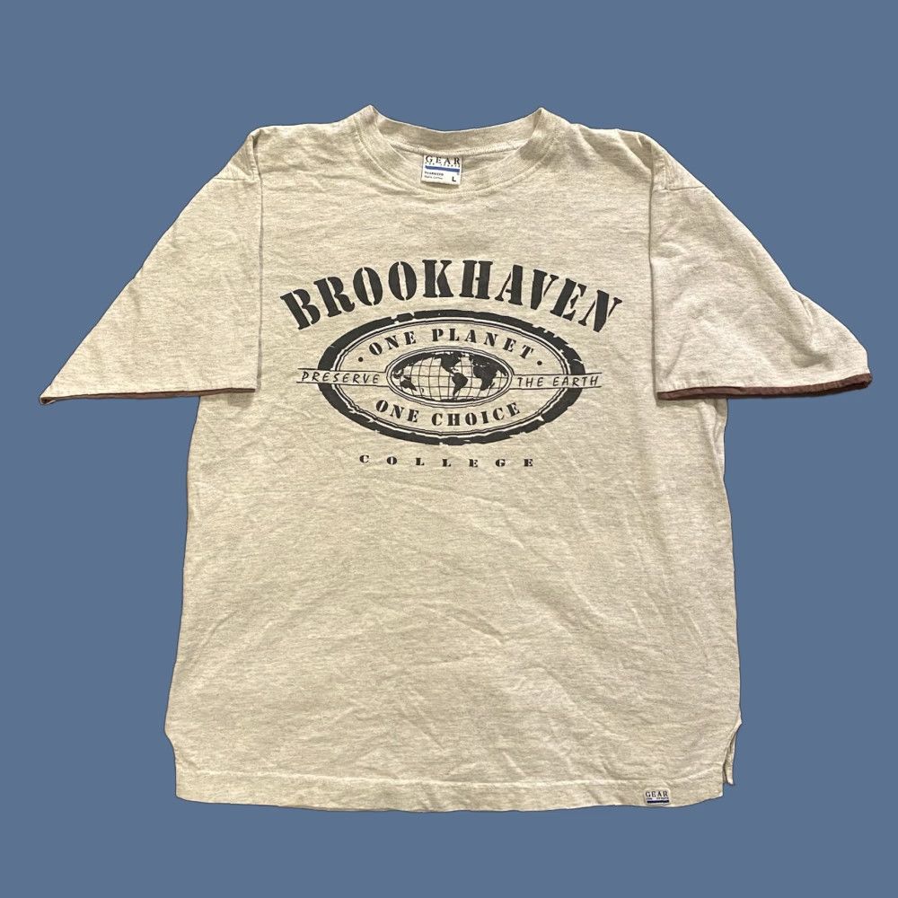 Vintage VINTAGE Gear For Sports T-Shirt Unisex Adults L Gray 90s College Nature USA Shirt Sesame? Size US L / EU 52-54 / 3 - 1 Thumbnail