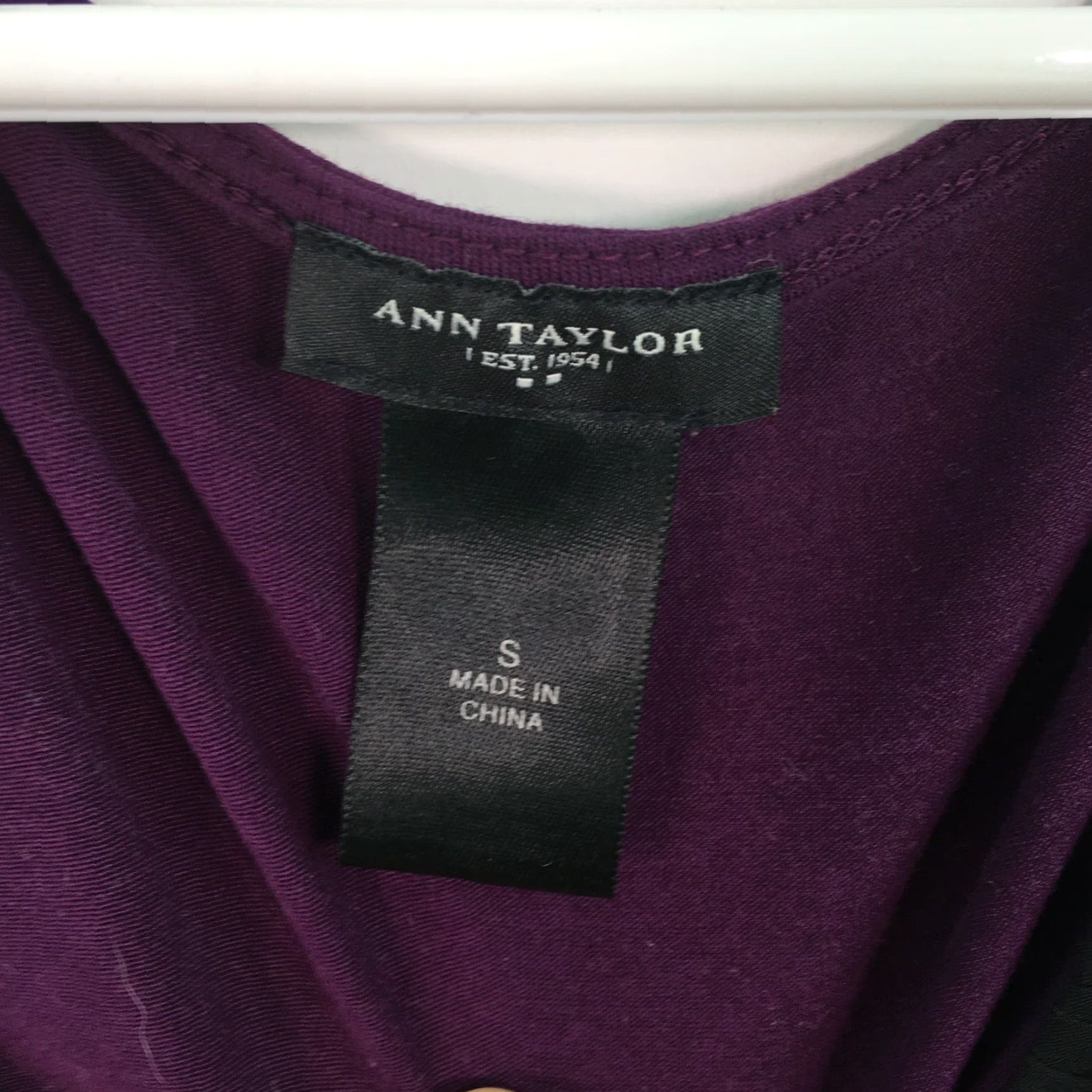 Ann Taylor Ann Taylor Womens Casual Scoop Neck Purple Tank Camisole Size XS - Elegant Sleeveless Top Size XS / US 0-2 / IT 36-38 - 4 Thumbnail