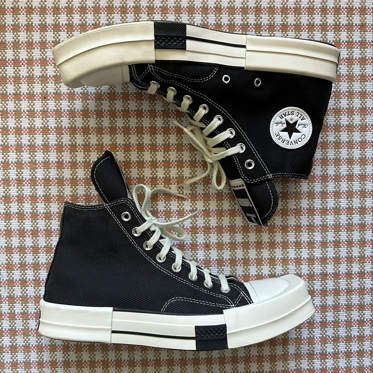 Converse × Rick Owens × Rick Owens Drkshdw Rick Owens DRKSHDW x Converse Tubrodrk Chuck Taylor 70 Hi Size US 10 / EU 43 - 5 Thumbnail