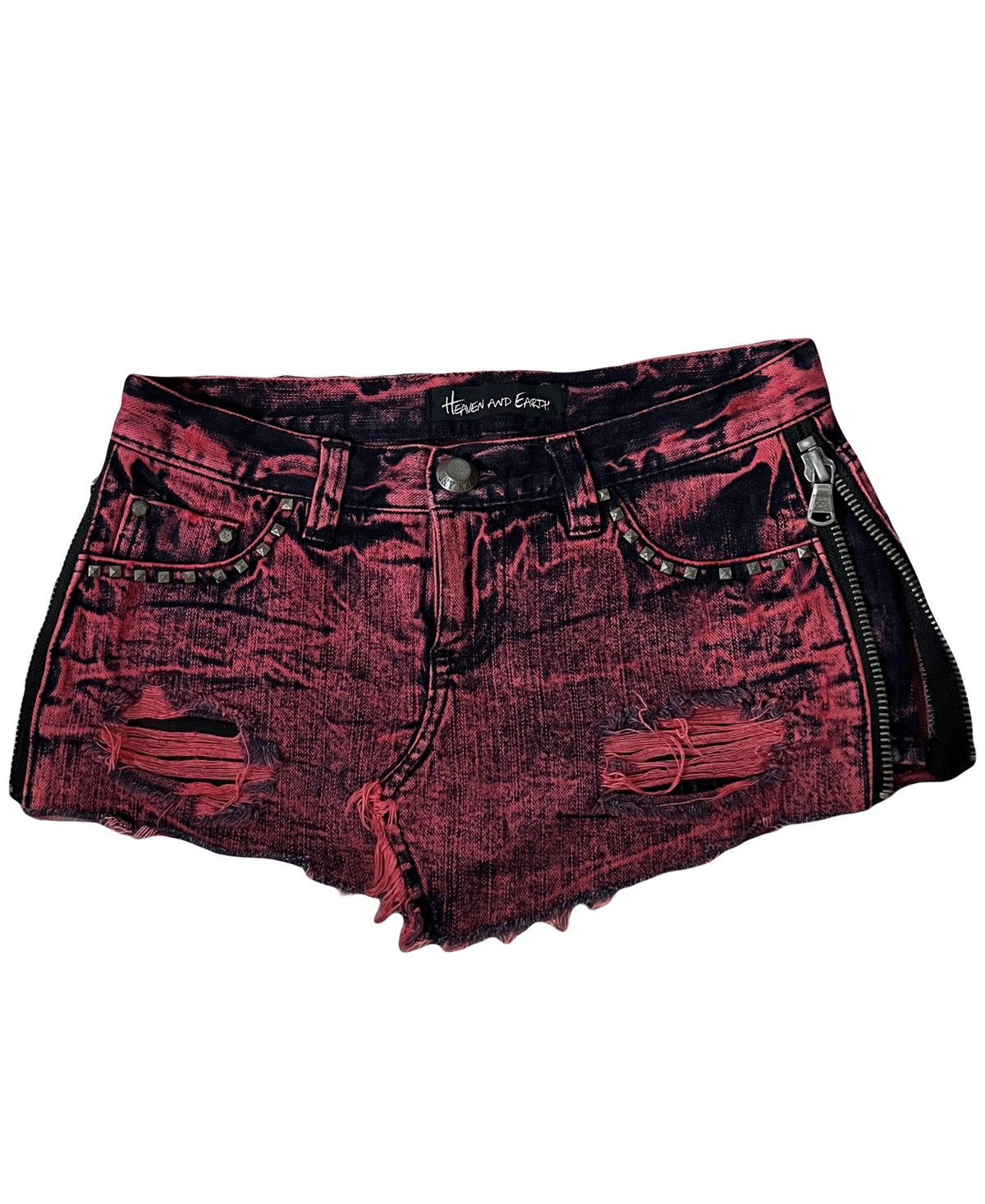 Japanese Brand Heaven and Earth punk red mini skirts 💋🥀 Size 28" / US 6 / IT 42 - 4 Thumbnail