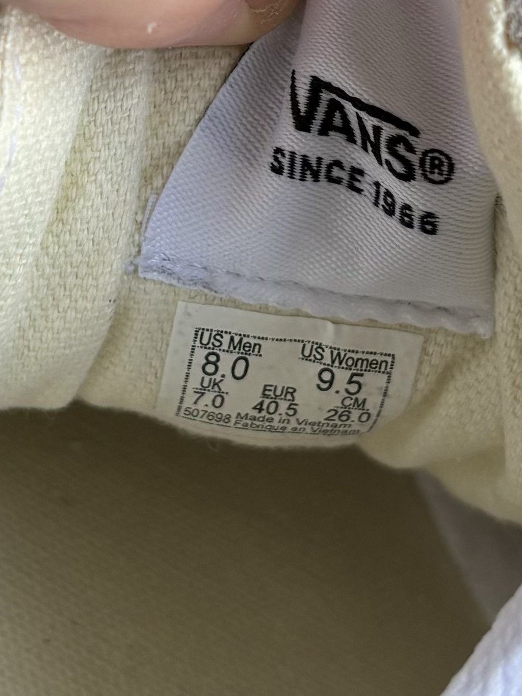 Vans Vans Skate Low Skate Shoe Shell Toe V Stripe Common Projects Size US 8 / EU 41 - 10 Thumbnail