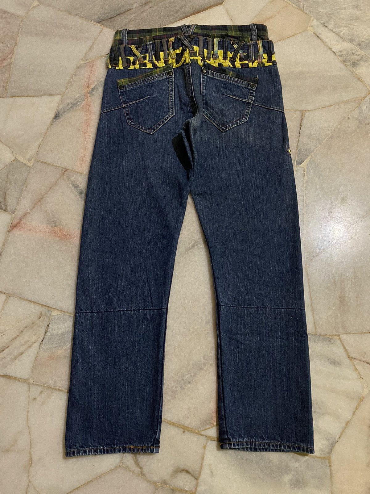 If Six Was Nine Vintage Japan Sorridere Double Waist Punk Style Design Denim Size US 32 / EU 48 - 11 Thumbnail