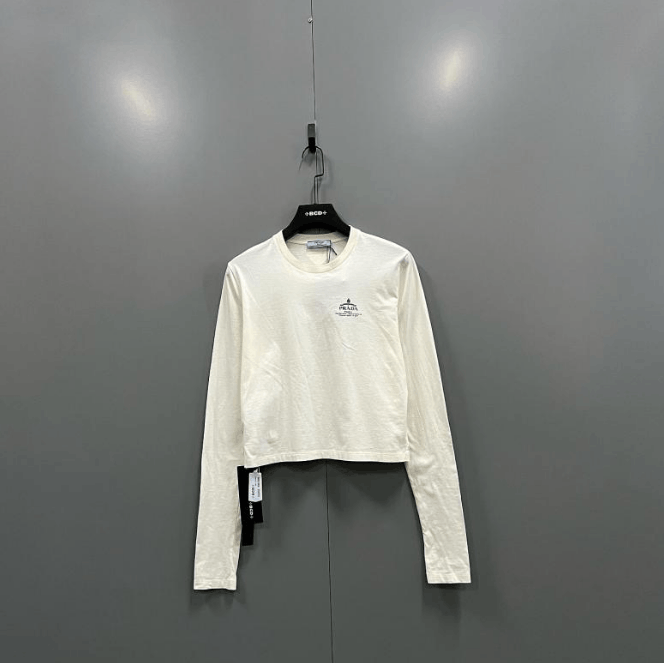 Prada Prada Long Sleeve T-shirt Size L / US 10 / IT 46 - 1 Thumbnail
