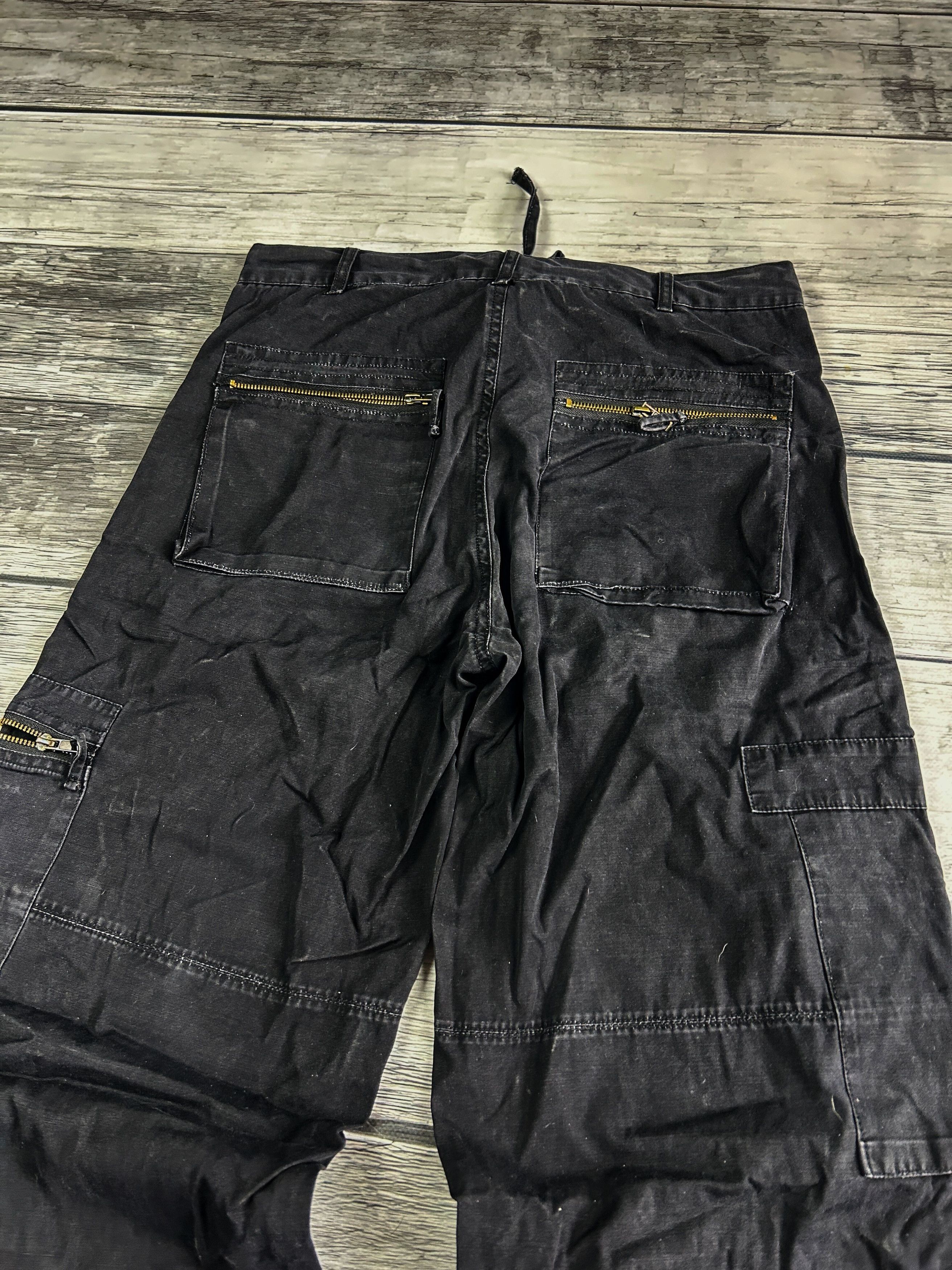 Japanese Brand VTG CRAZY JUNYA WATANABE YOHJI YAMAMOTO STYLE CARGO JEANS Size US 32 / EU 48 - 6 Thumbnail