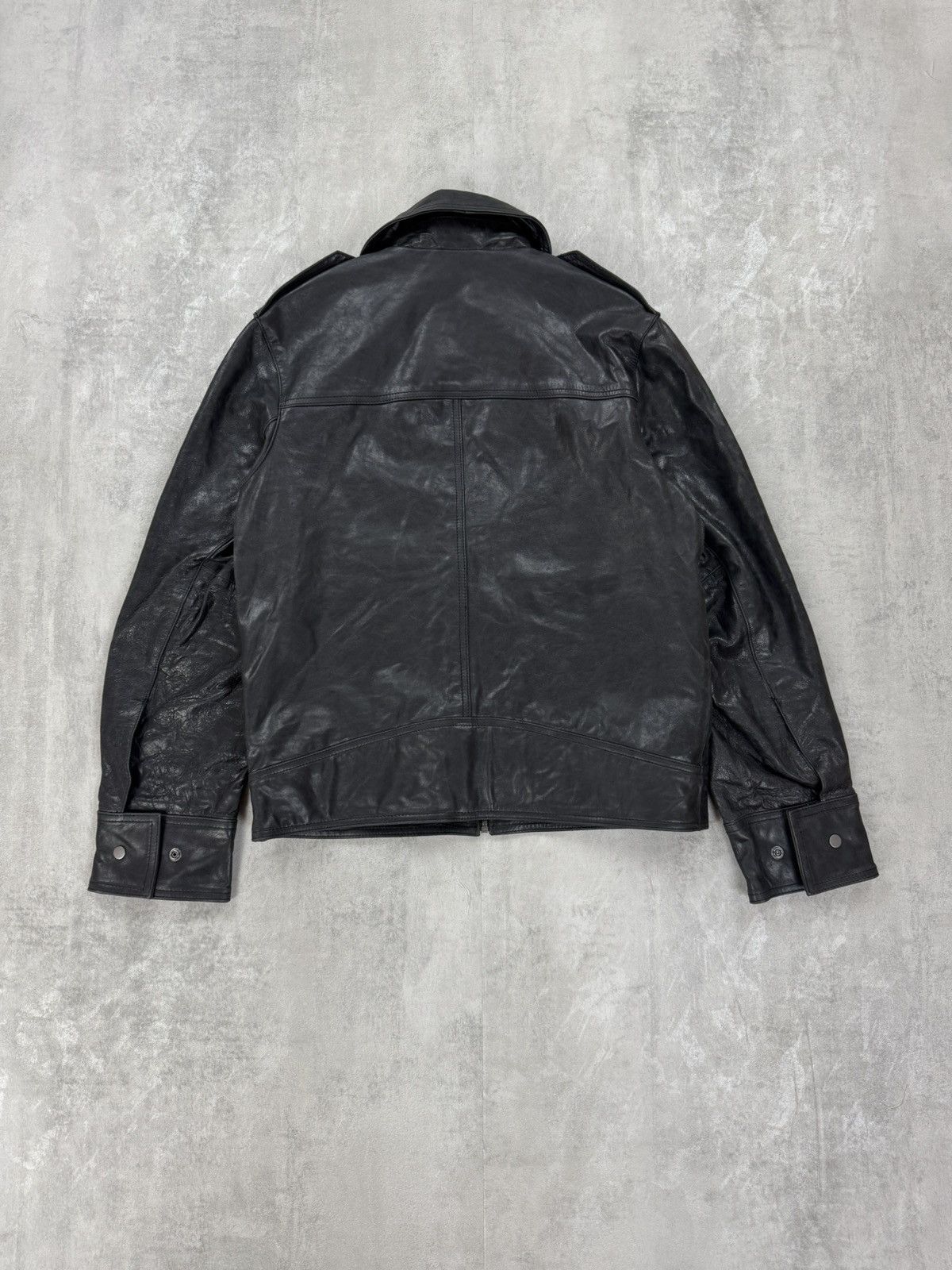 H&M H&M Leather Jacket Biker Cargo Short Flight JKT Mens Preppy Size US XS / EU 42 / 0 - 4 Thumbnail