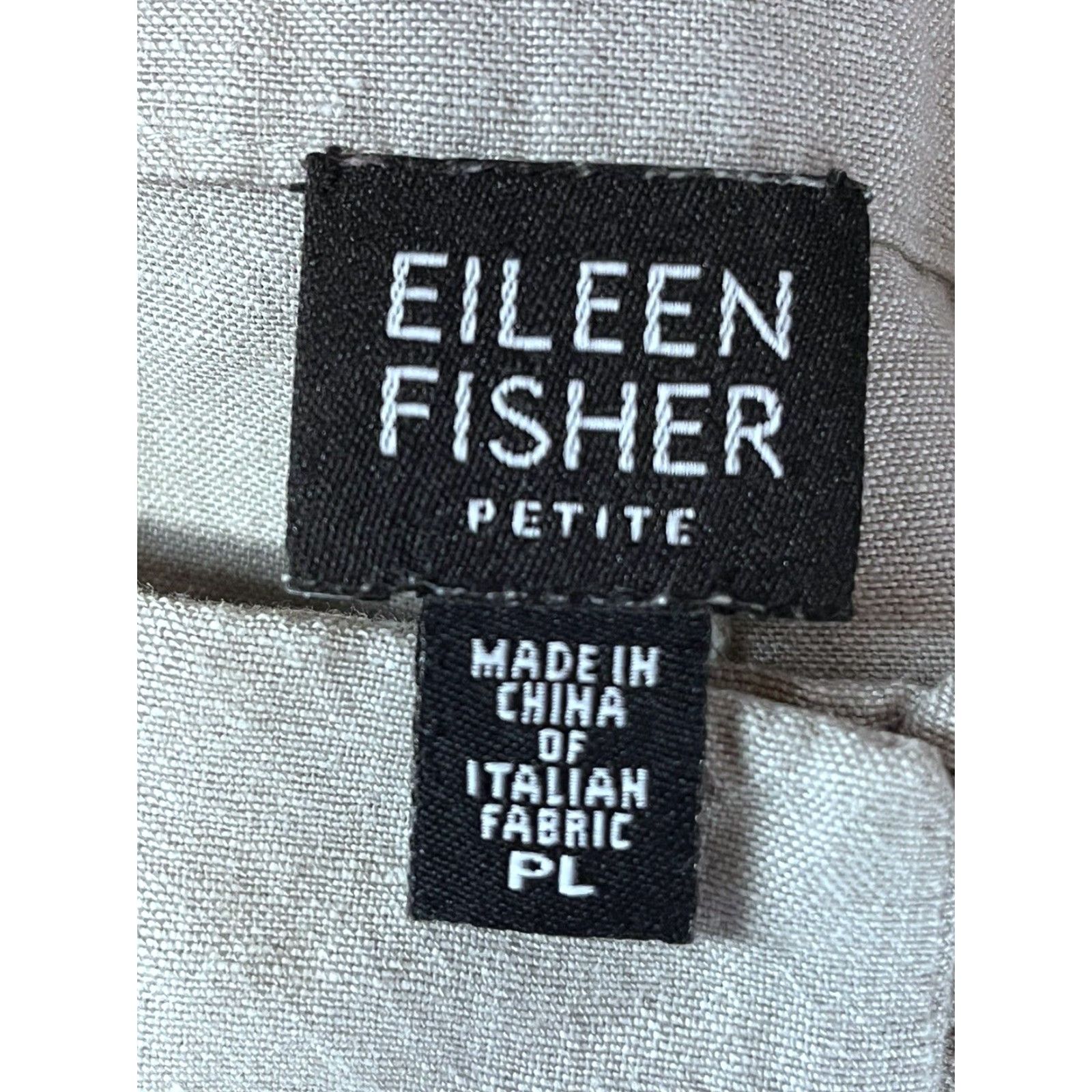 Eileen Fisher EILEEN FISHER Pants Wide Leg Crop Linen Blend Gray Large Petite Size PL Cropped 21.5in Inseam Womens Lagenlook N/A Size 36" / US 14 / IT 50 - 5 Thumbnail