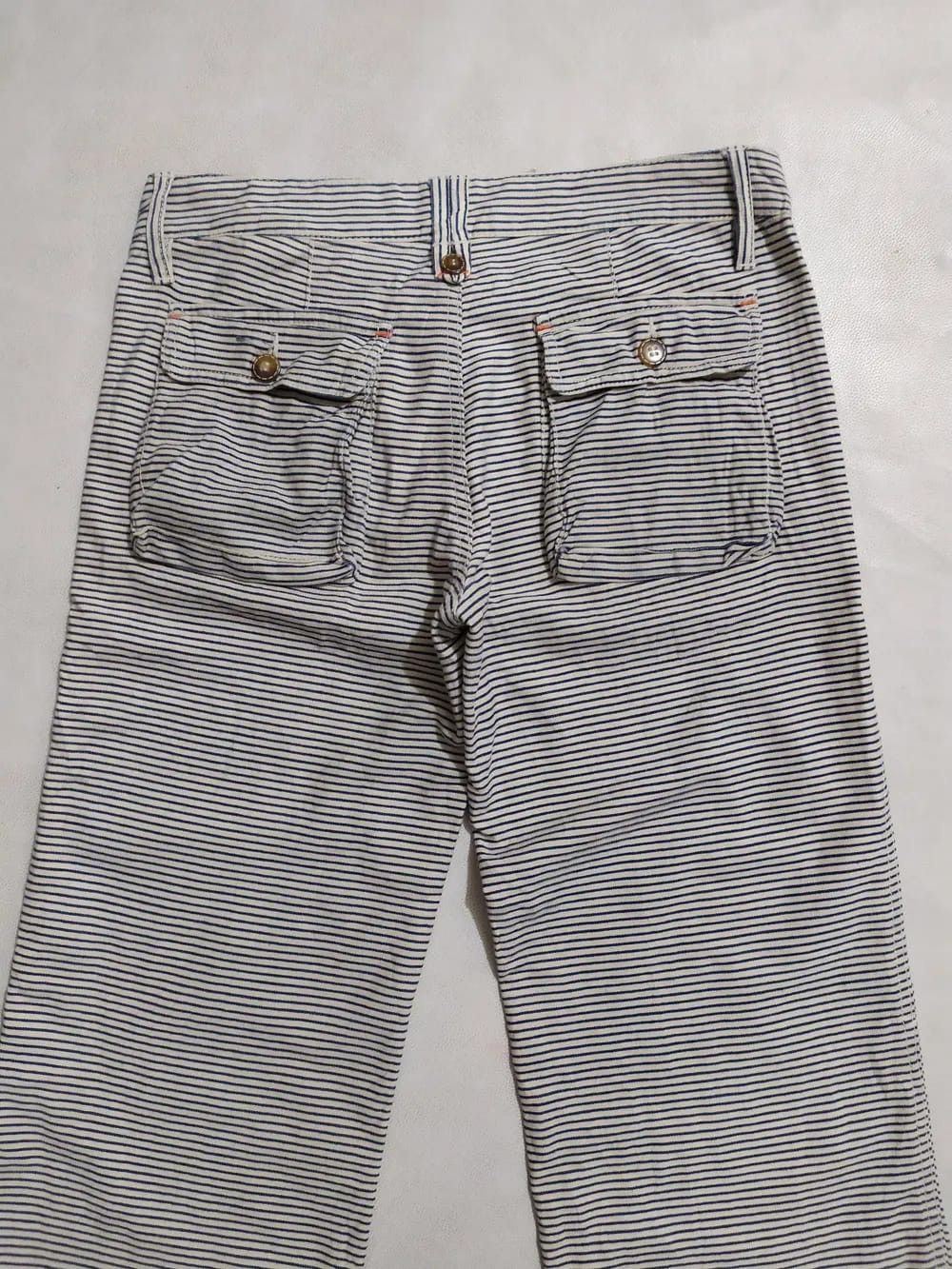 Japanese Brand Sun Lucas Japan Stripes Flare Pants Size 30" / US 8 / IT 44 - 5 Thumbnail