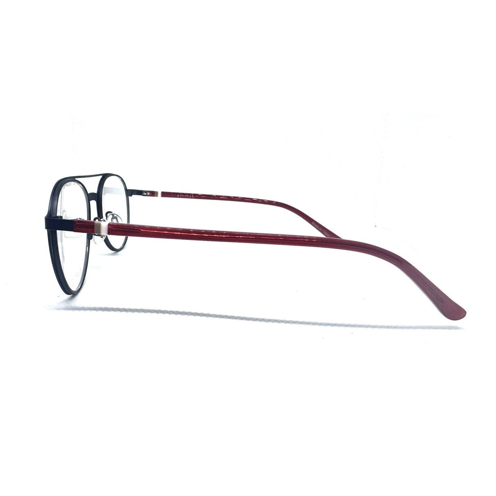 Frame NIFTIES NI 8496-6531 BLACK METAL ROUND WITH RED EYEGLASSES Size ONE SIZE - 5 Thumbnail