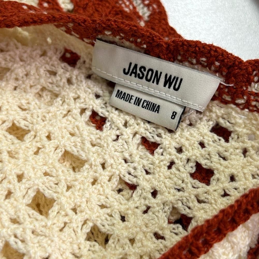 Designer Jason Wu l NWT Linen Blend Crochet Two Piece Dress Size 8/10 Size L / US 10 / IT 46 - 9 Thumbnail