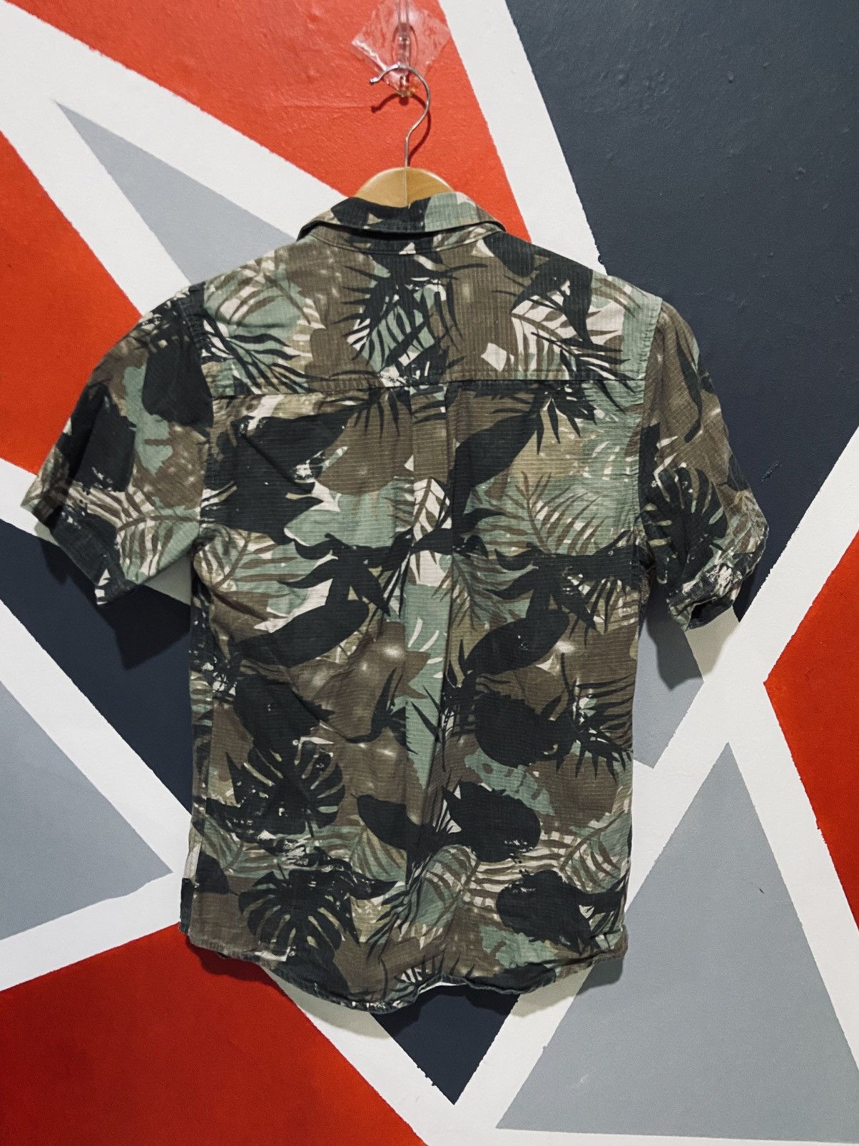 Japanese Brand Hanzo Full Print Leaves Shirt Size US M / EU 48-50 / 2 - 2 Thumbnail