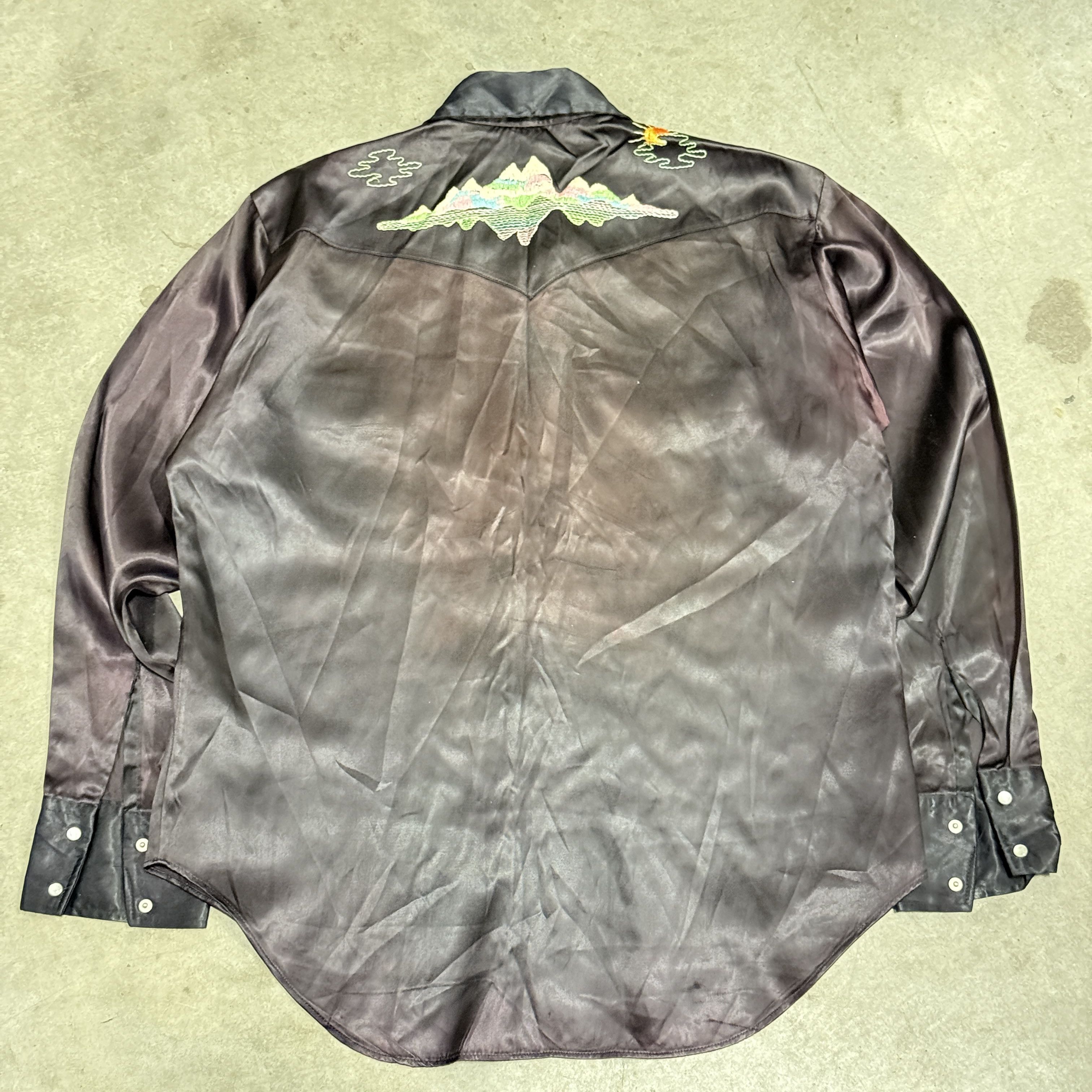 Other Vintage Embroidered Mountain Scene Western Shirt Size L Jizz Ind Size US L / EU 52-54 / 3 - 5 Thumbnail