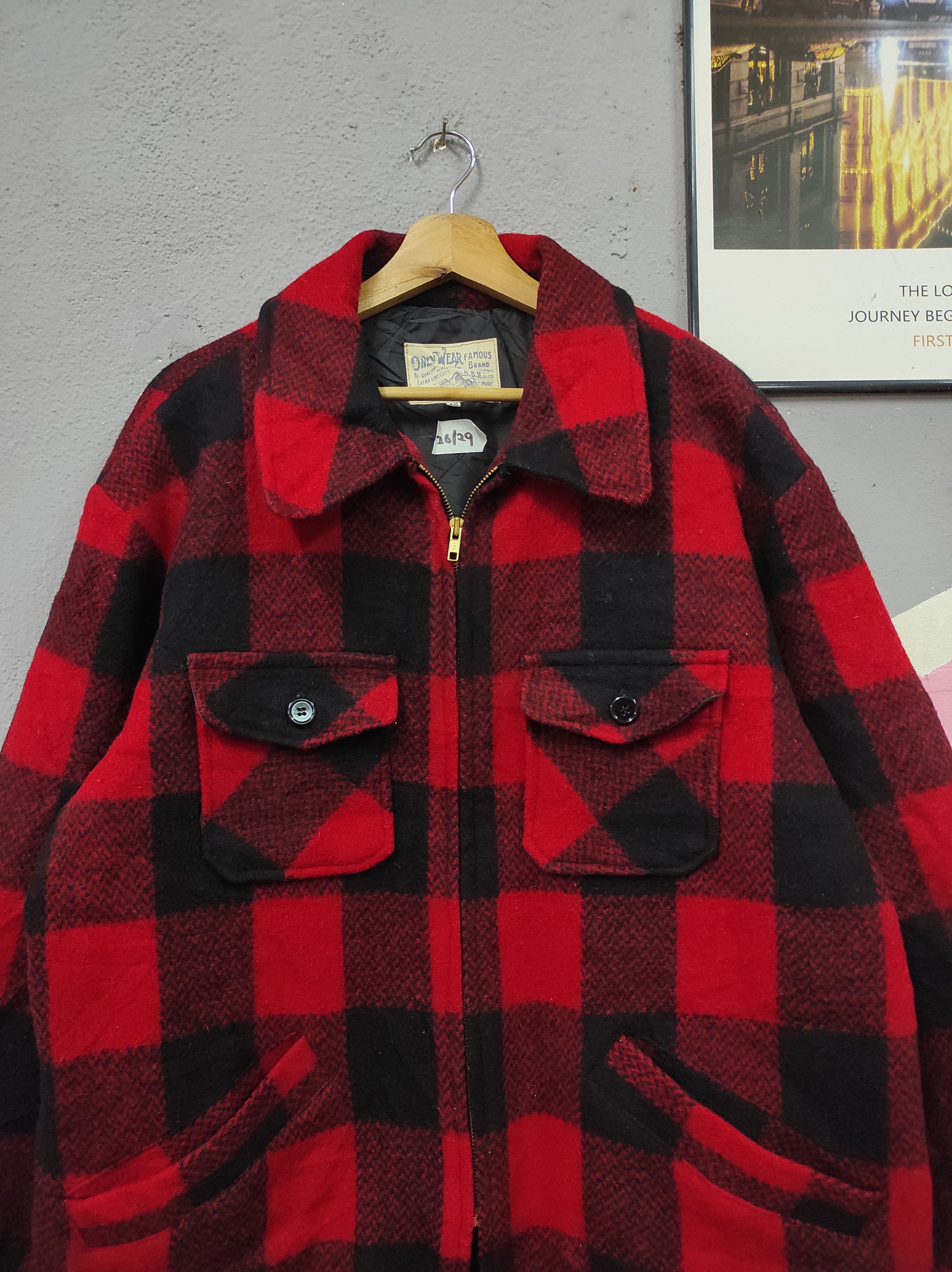 Flannel × Japanese Brand ONLY WEAR B.B.H CLOTHING COMFORTABLE PLAID HEAVY JACKET Size US L / EU 52-54 / 3 - 2 Thumbnail