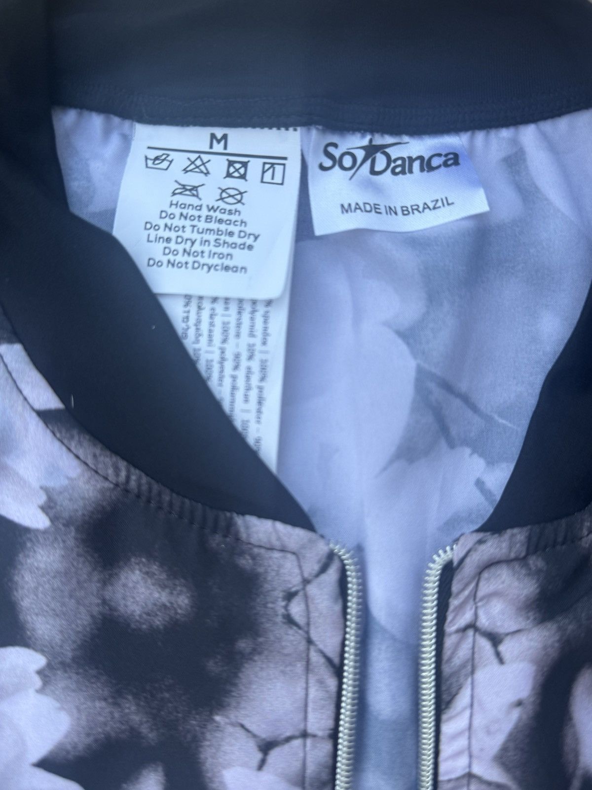 Other So Danca Kaia Vest Floral Flower Black Adult Medium Dance Size M / US 6-8 / IT 42-44 - 7 Thumbnail