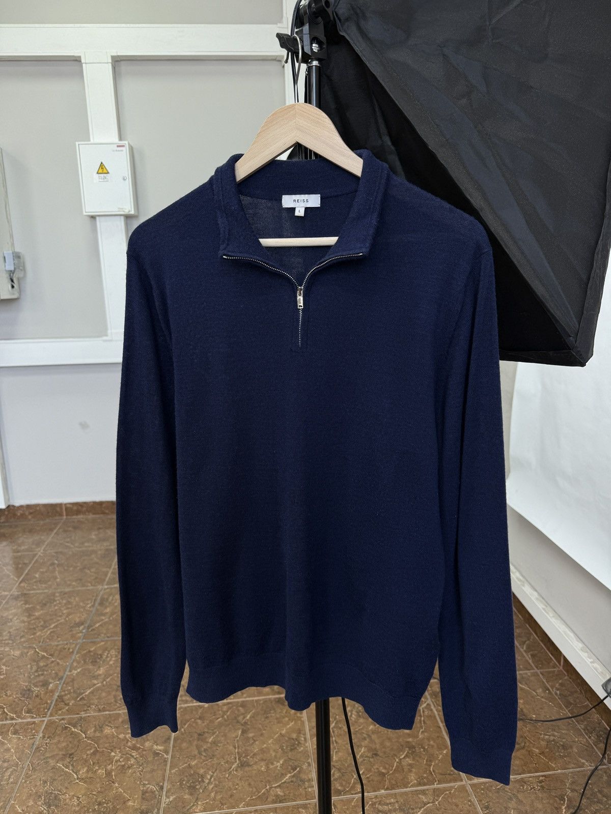 Reiss Reiss Luxury Wool Sweater Polo Long Sleeve Rare Retro Y2K Size US L / EU 52-54 / 3 - 1 Thumbnail