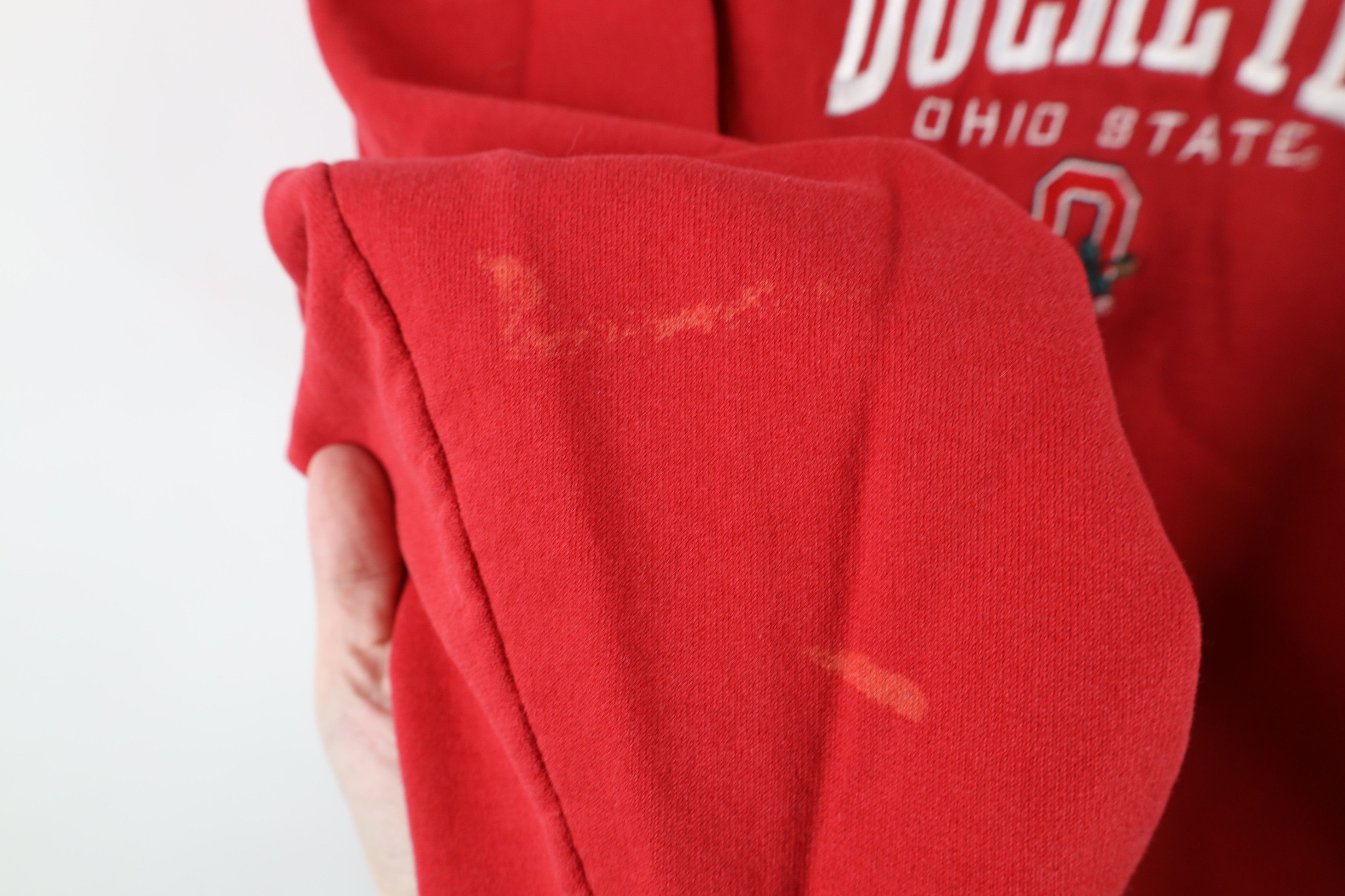 Vintage Vintage 90s Ohio State University Crewneck Sweatshirt Red Size US L / EU 52-54 / 3 - 6 Thumbnail