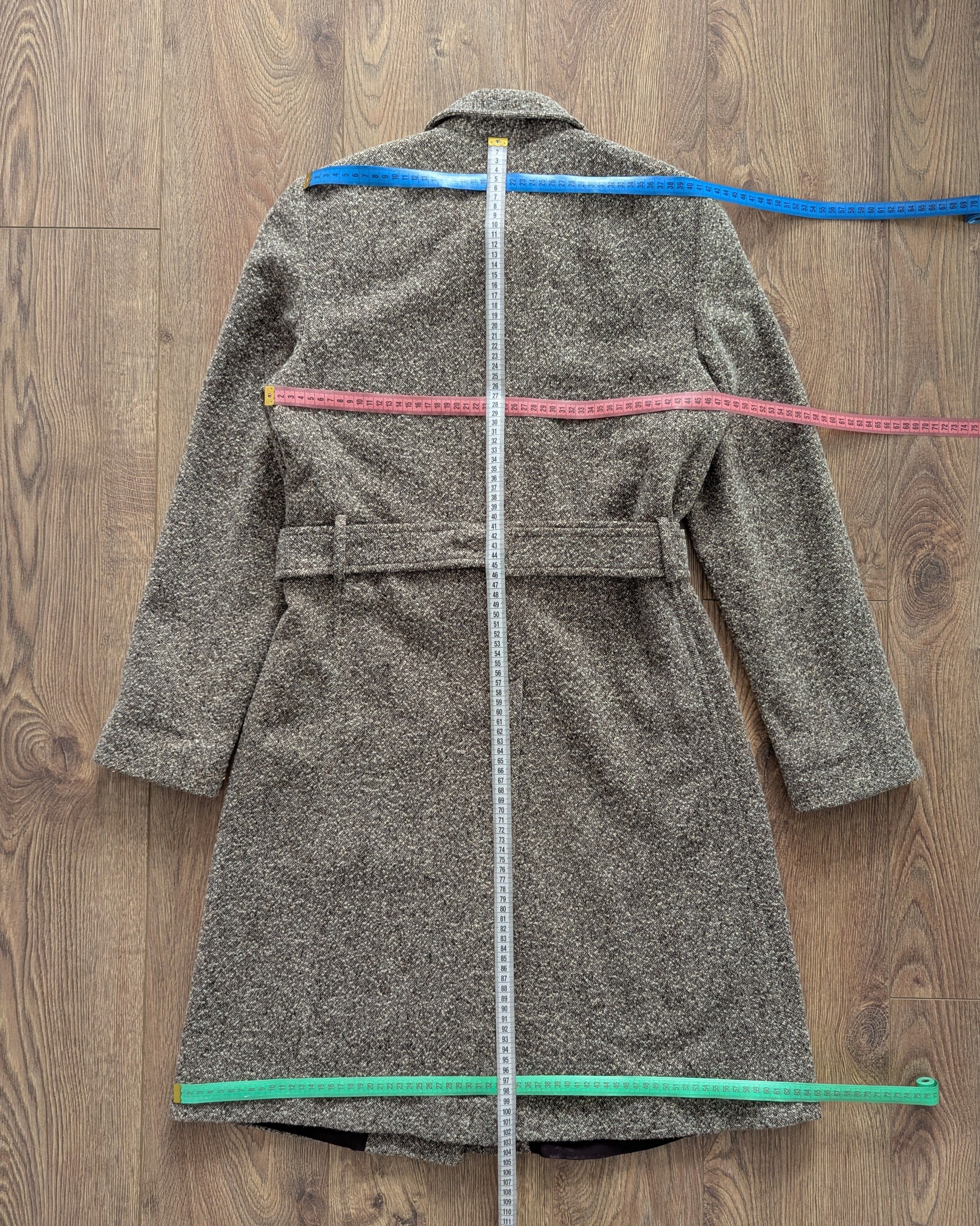 Akris AKRIS Wool Tweed Pattern Long Coat Gray Luxury Brand Size M / US 6-8 / IT 42-44 - 16 Thumbnail