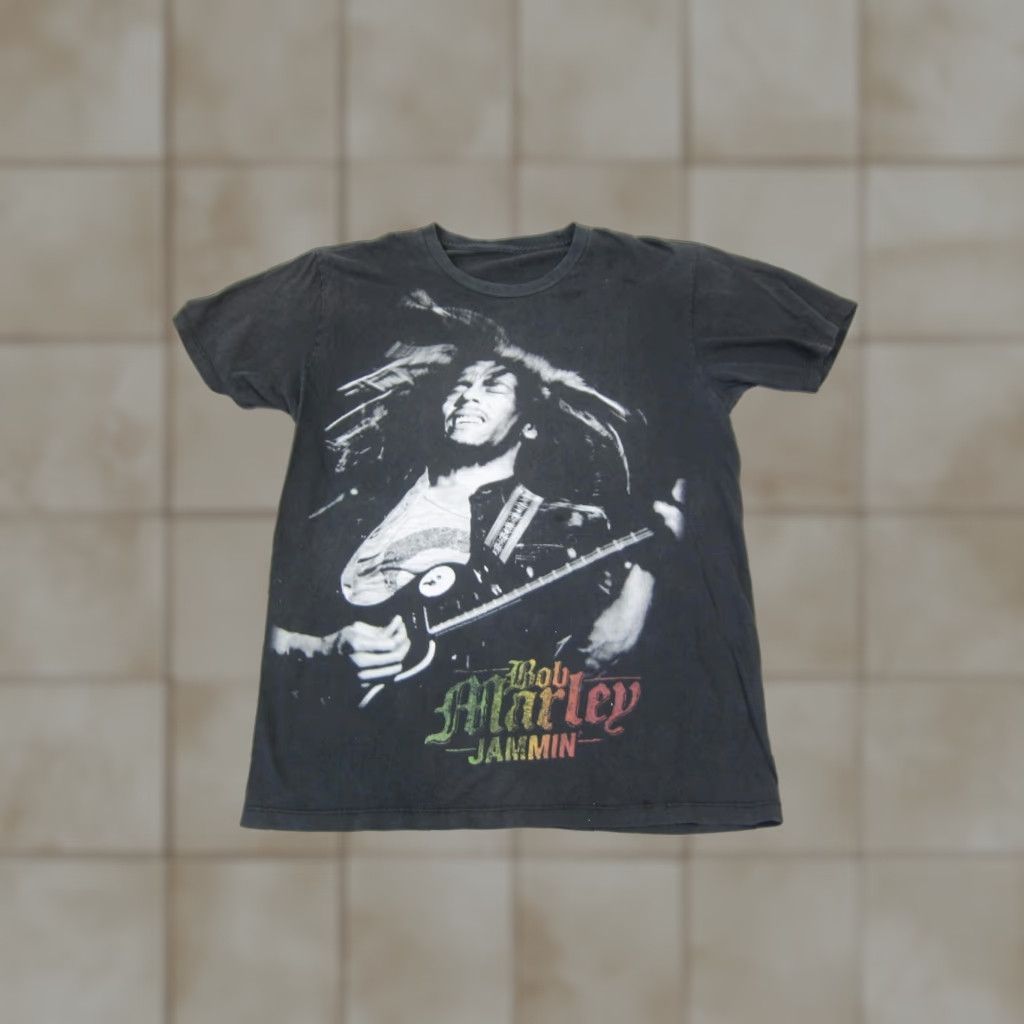 Vintage Vintage Bob Marley Shirt Mens S Black Reggae Music Graphic Tee 80s Jammin Nike? Size US S / EU 44-46 / 1 - 1 Thumbnail