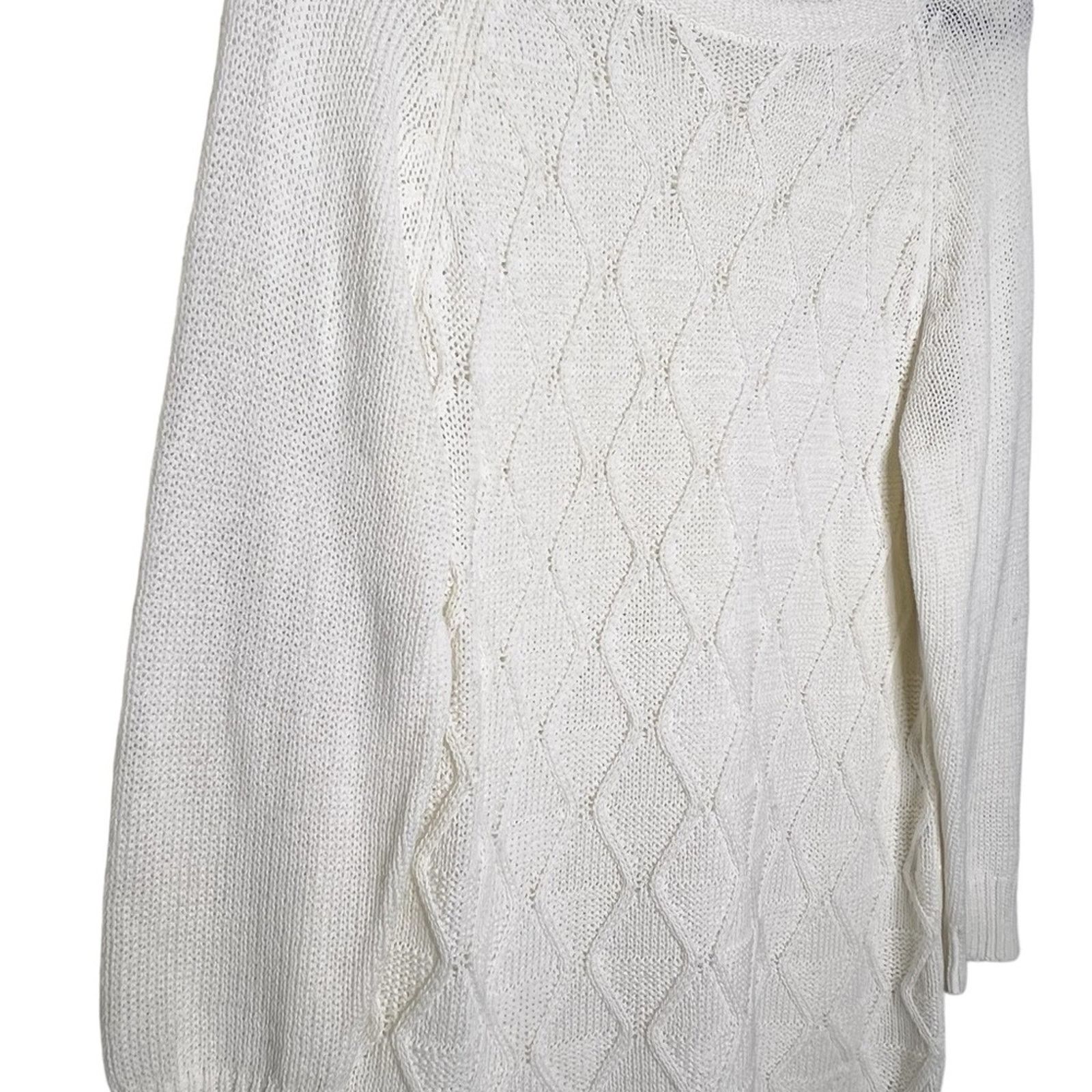 Croft & Barrow Croft & Barrow Knit Pullover Sweater in Cream Size Medium Size M / US 6-8 / IT 42-44 - 3 Thumbnail