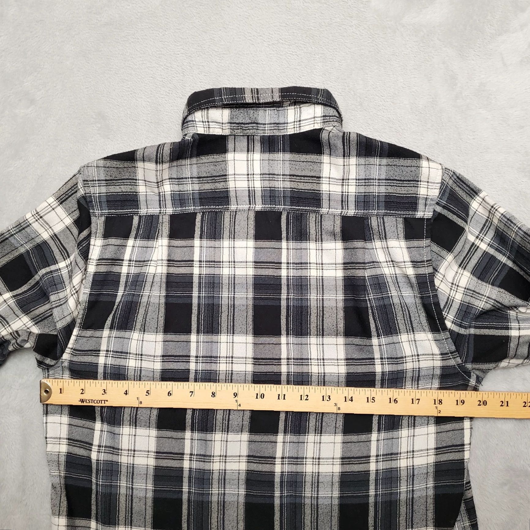 KAVU VINTAGE Kavu Shirt Mens Small Black Plaid Flannel Cotton Long Sleeve Cabin Gorp Casual Size US S / EU 44-46 / 1 - 8 Thumbnail