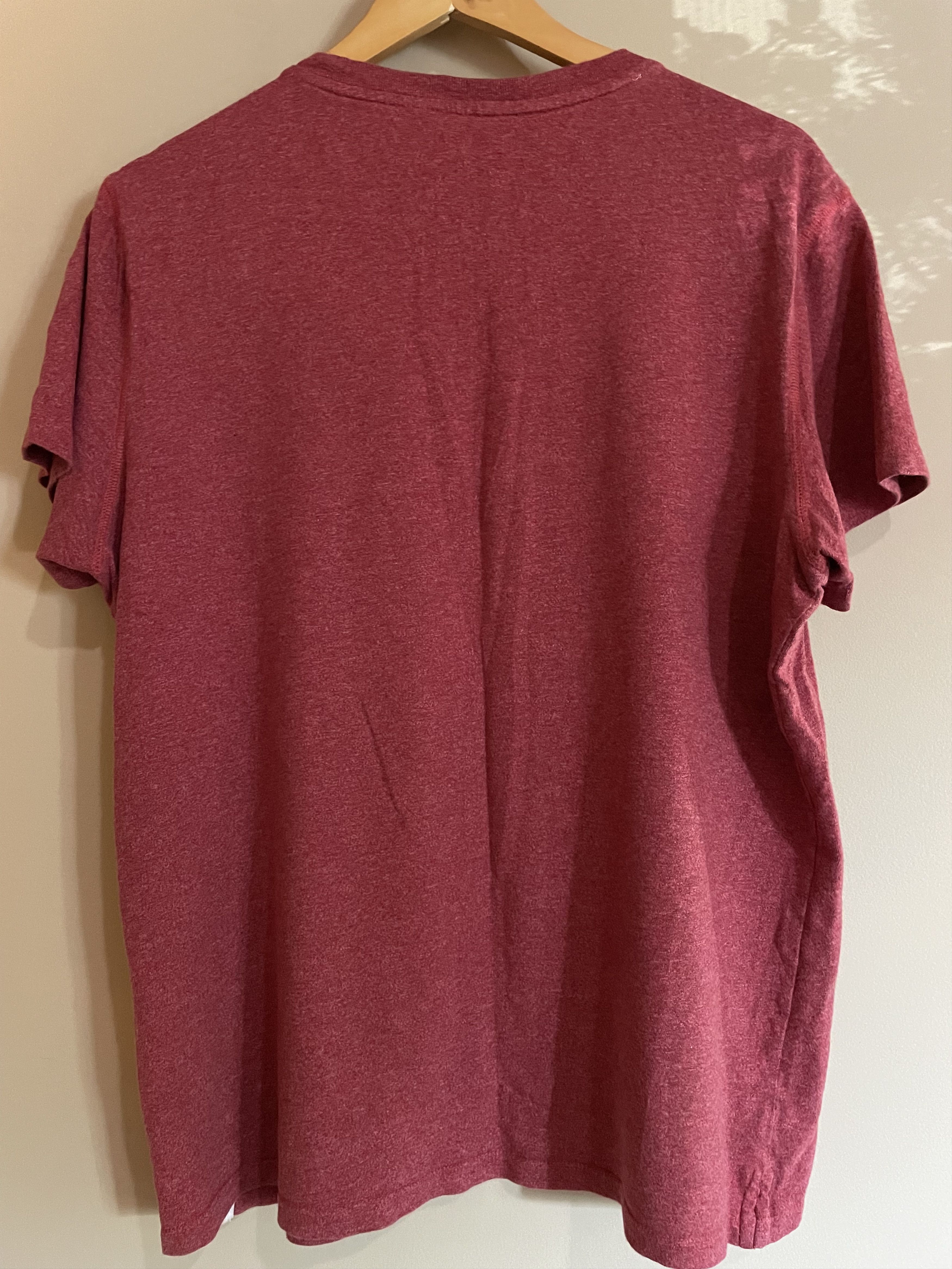 Gap Gap Heather Red Cotton Pocket T-Shirt, Men's Medium Size US M / EU 48-50 / 2 - 2 Thumbnail