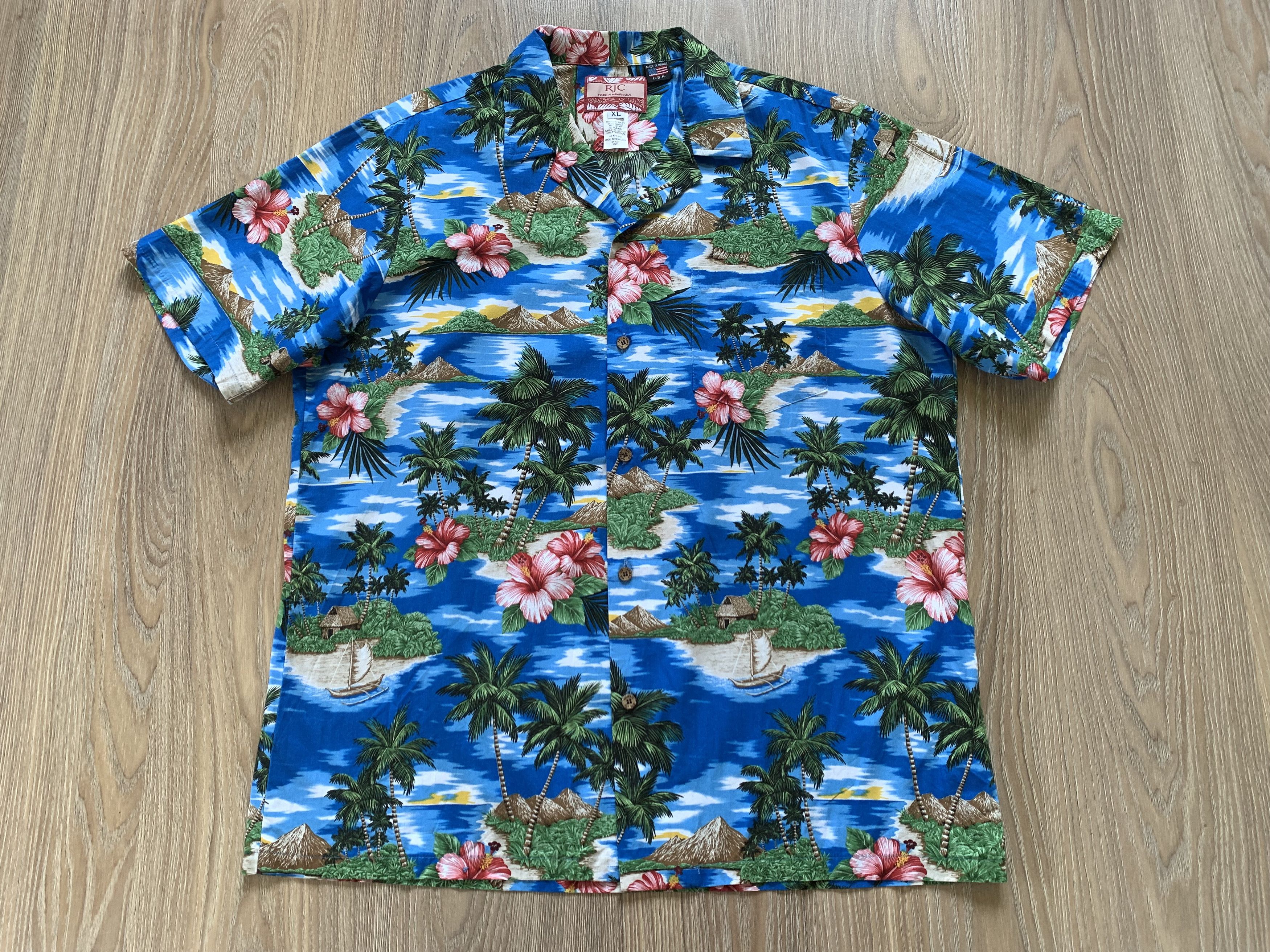 Vintage RJC Hawaiian Short Sleeve Button Up Beach Shirt Size US XL / EU 56 / 4 - 3 Thumbnail