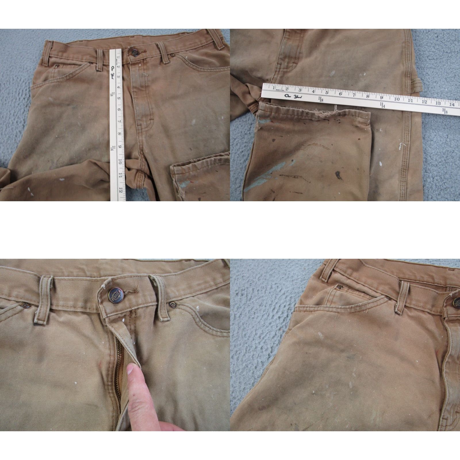 Dickies VINTAGE Dickies Pants Mens 32X30 Brown Carpenter Workwear Canvas Grunge 5-Pocket Dickies Pants Mens 32X30 Brown Carpenter Workwear Canvas Grunge Size US 32 / EU 48 - 8 Thumbnail