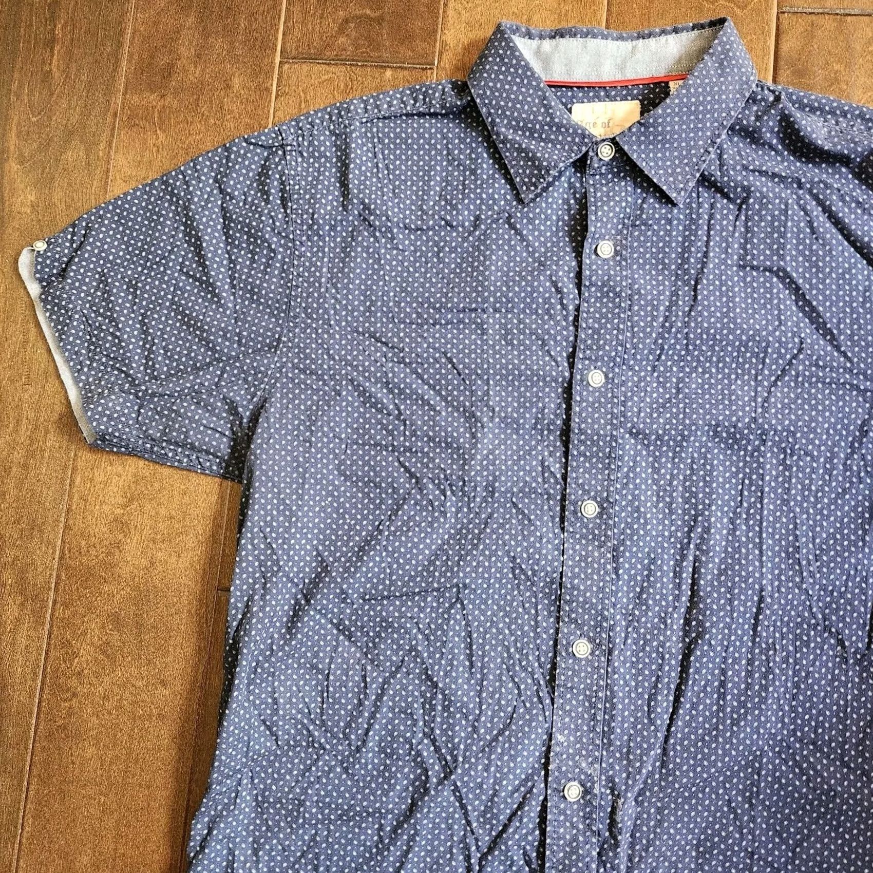 Vintage Age Of Wisdom Shirt Junior Button-Up Short Sleeve XL Boys Regular Blue Western Classic Summer Spring Men’s Boys? Size US XL / EU 56 / 4 - 3 Thumbnail