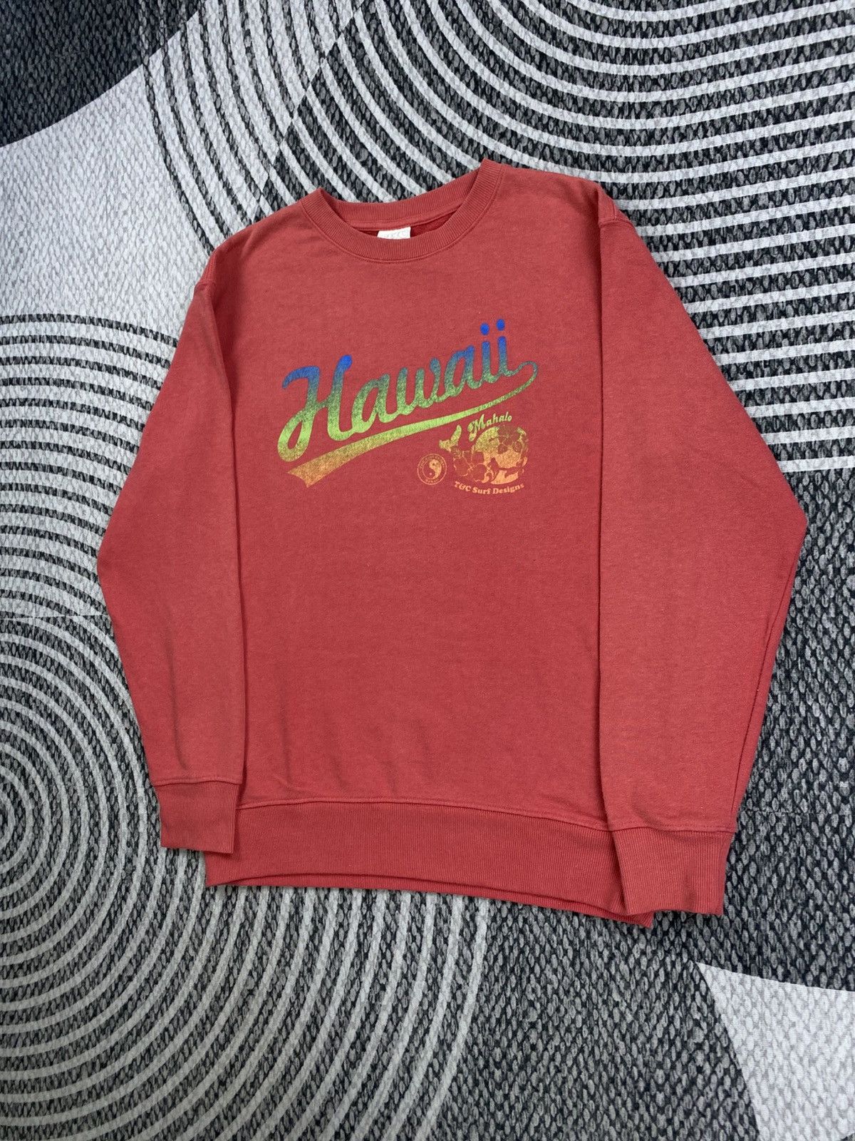 Japanese Brand Vintage T&C Surf Design Pink Hawaii Logo Sweatshirt Size US M / EU 48-50 / 2 - 4 Thumbnail