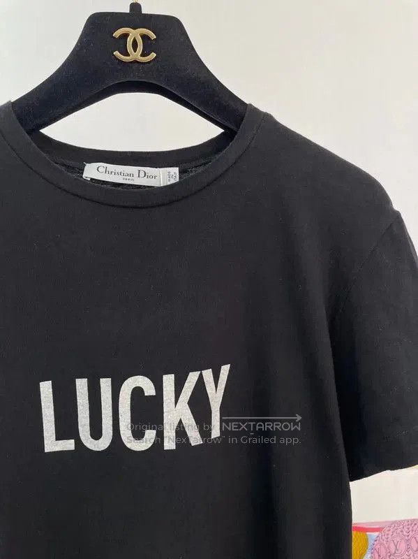 Dior Dior Lucky Black Cotton Short Sleeve T. Size XS / US 0-2 / IT 36-38 - 3 Thumbnail