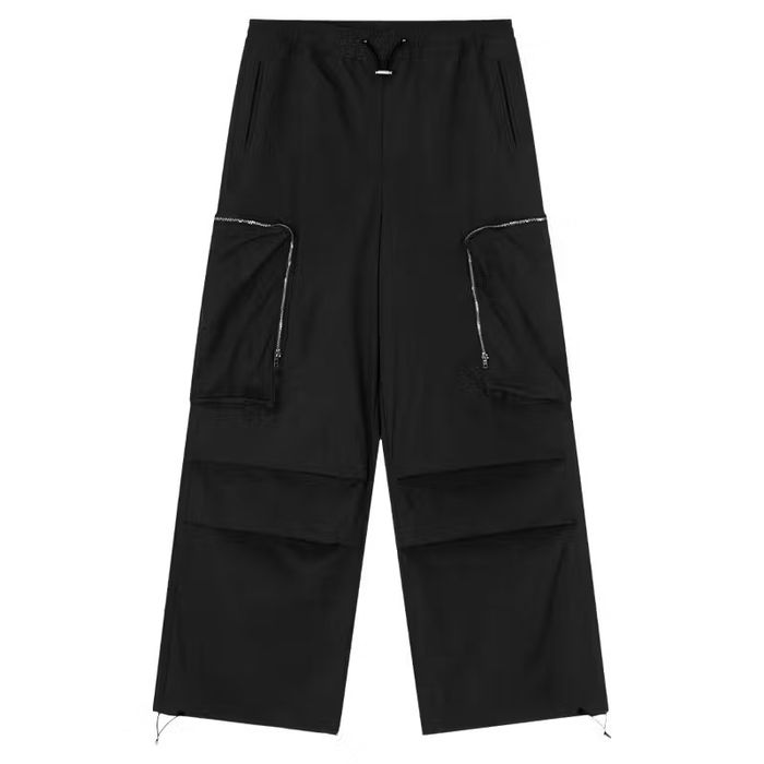 Vintage pleated baggy flared cargo pants | Grailed