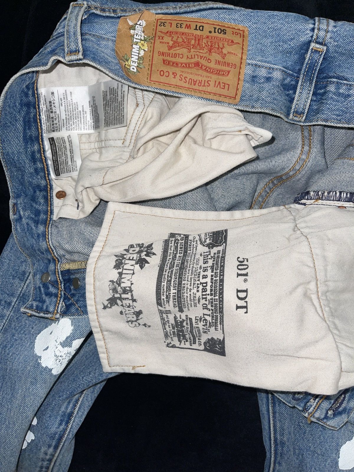 DENIM TEARS Denim Tears Light Blue Jeans Size US 33 - 4 Thumbnail