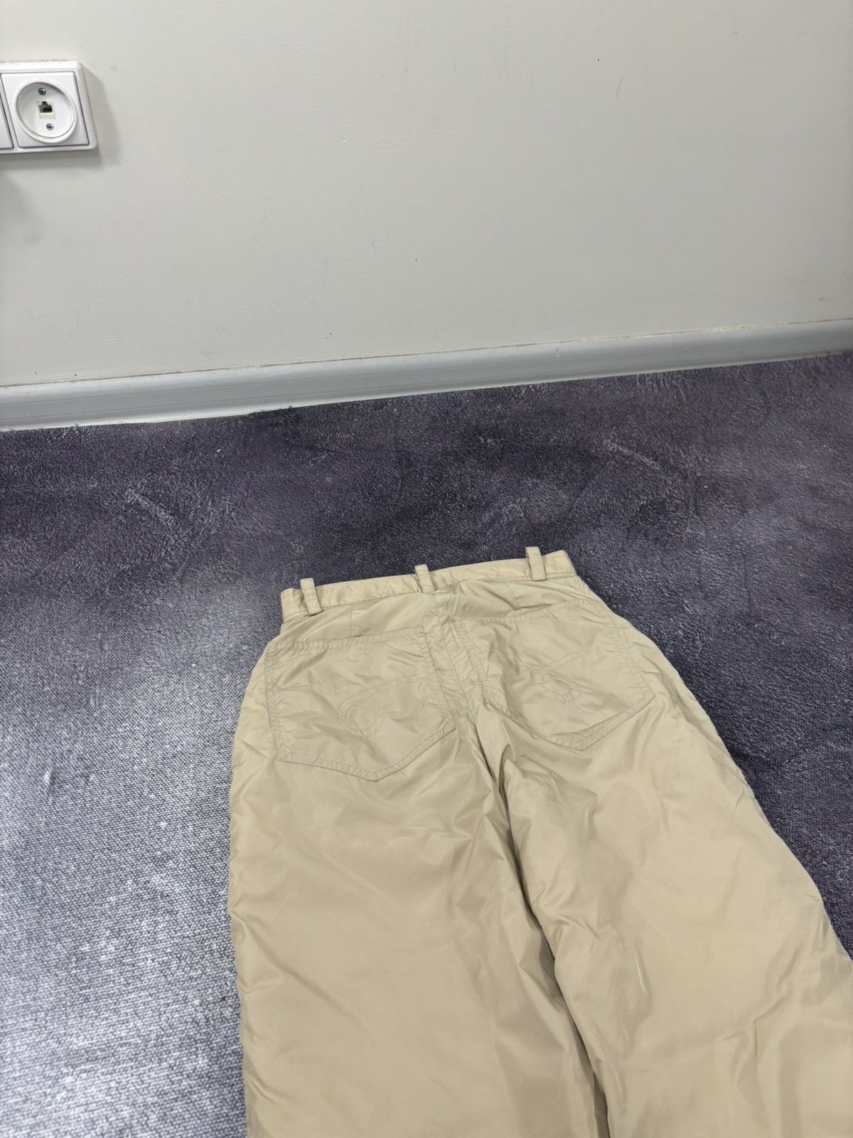 Aspesi Alberto Aspesi Women’s Rare Beige Italian Luxury Nylon Pants Size 27" / US 4 / IT 40 - 20 Thumbnail