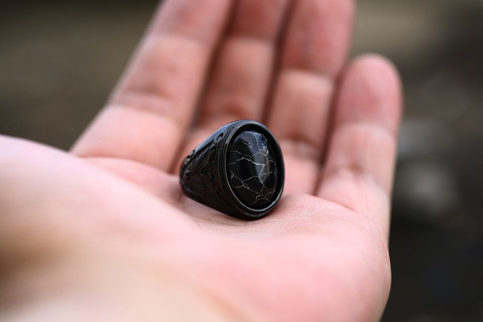 Japanese Brand × Vintage Black Thunder Ring Size ONE SIZE - 6 Thumbnail